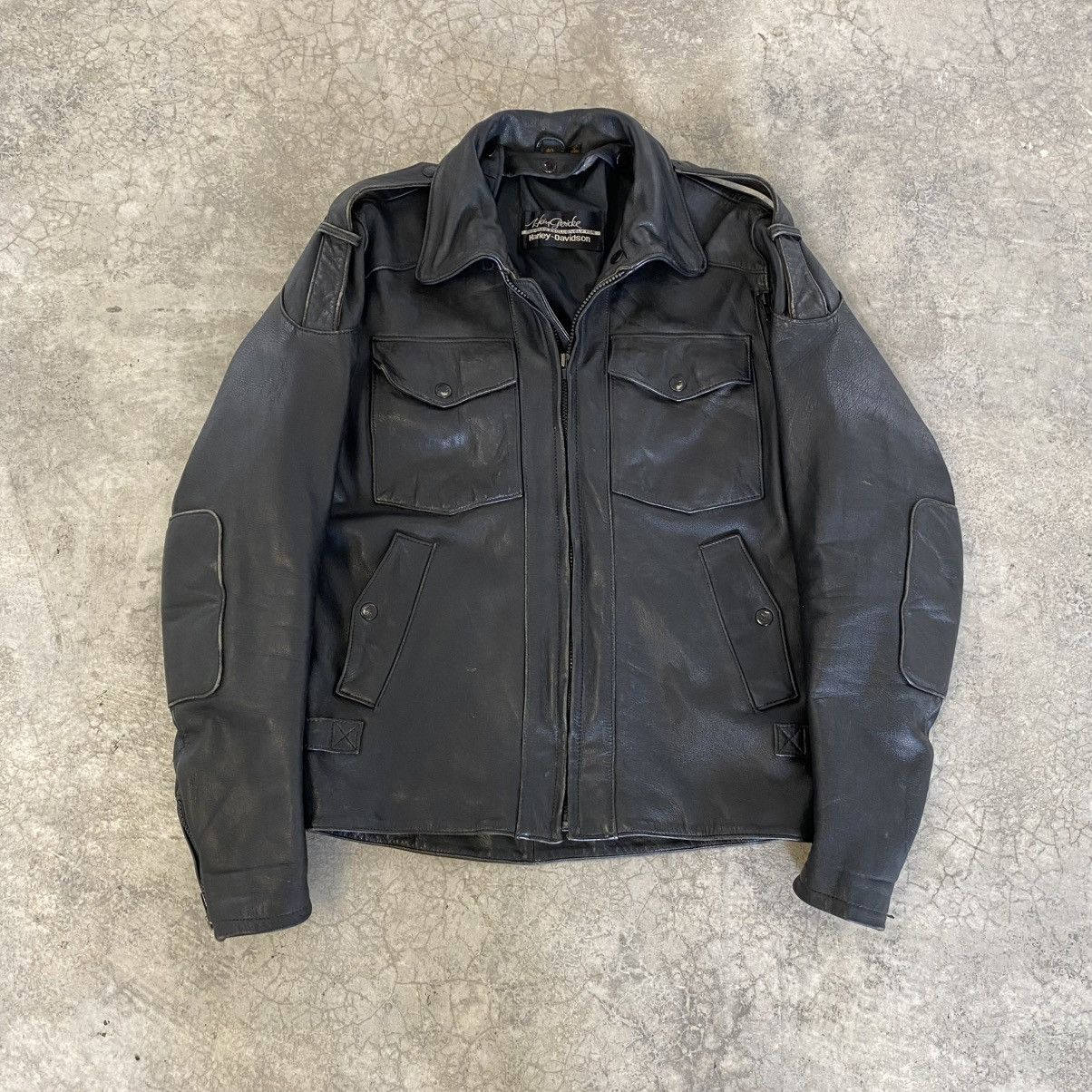 Harley Davidson VTG Harley Davidson by Hein Gericke Moto Leather Jacket Size US S / EU 44-46 / 1 - 1 Thumbnail