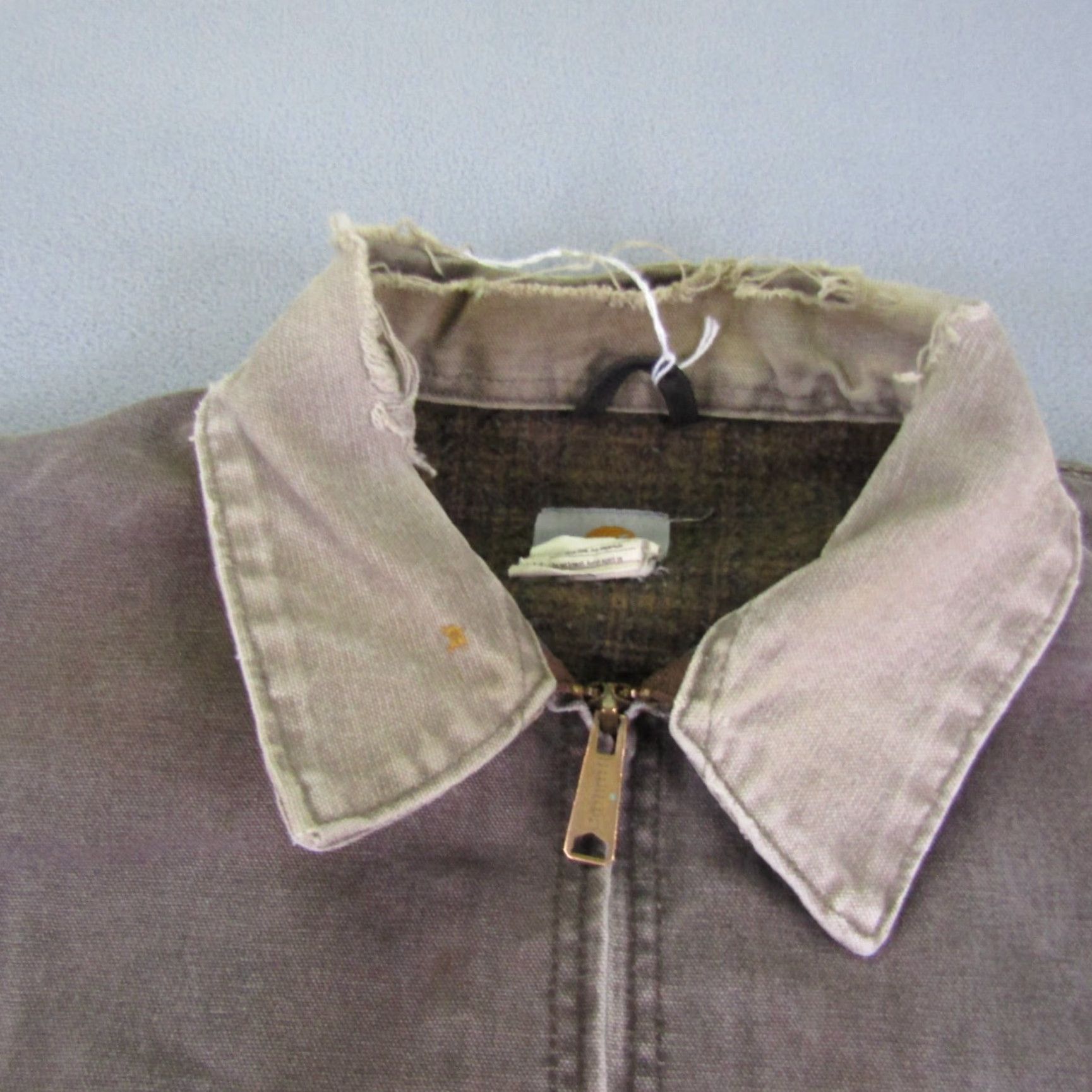 Carhartt VINTAGE Carhartt Jacket 2XLT Brown J97 Chore Coat Mid-Length Zip Lined Workwear Men Size US XXL / EU 58 / 5 - 2 Thumbnail