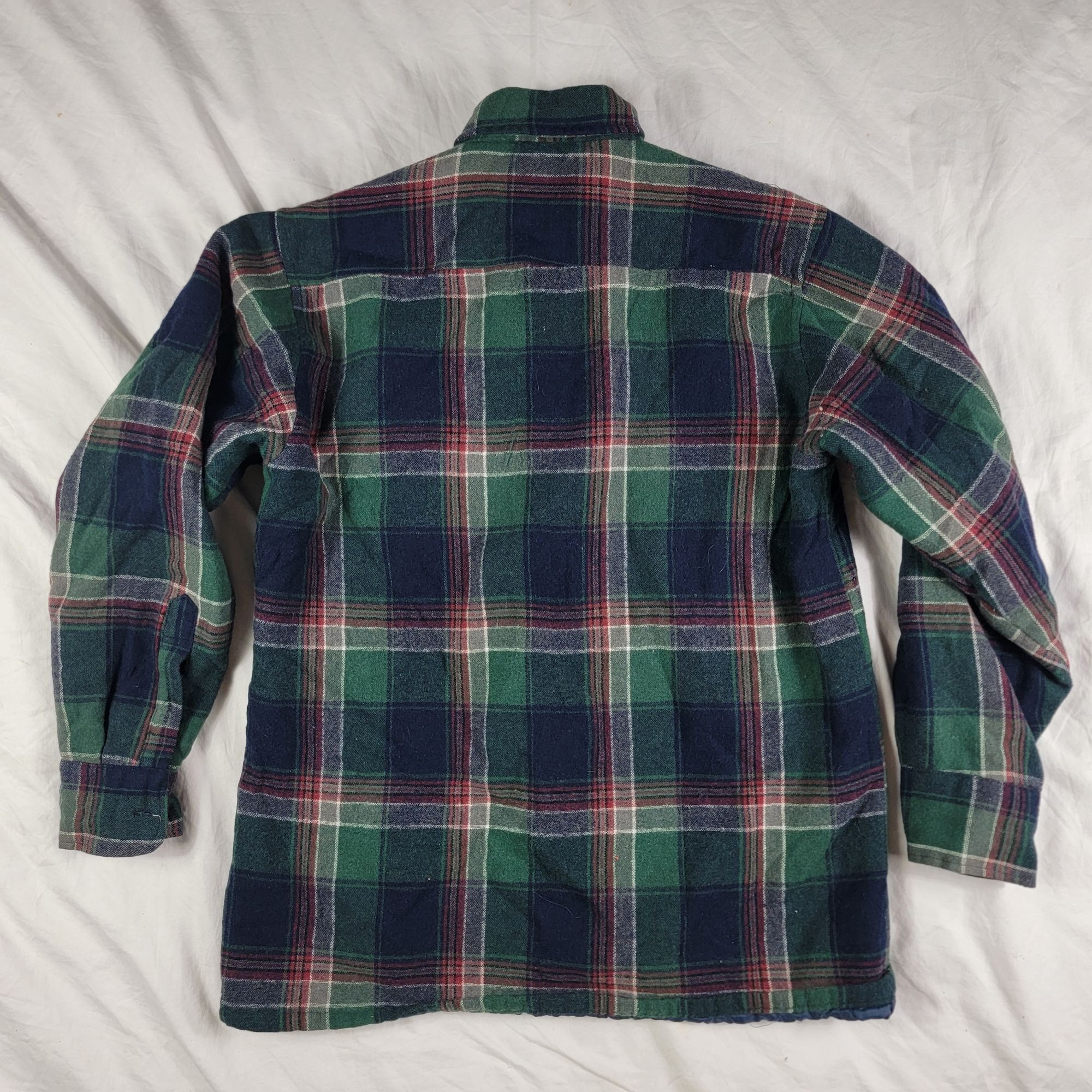 High Sierra High Sierra By Mervyns Mens Medium Blue Green Flannel Shirt Size US M / EU 48-50 / 2 - 2 Thumbnail