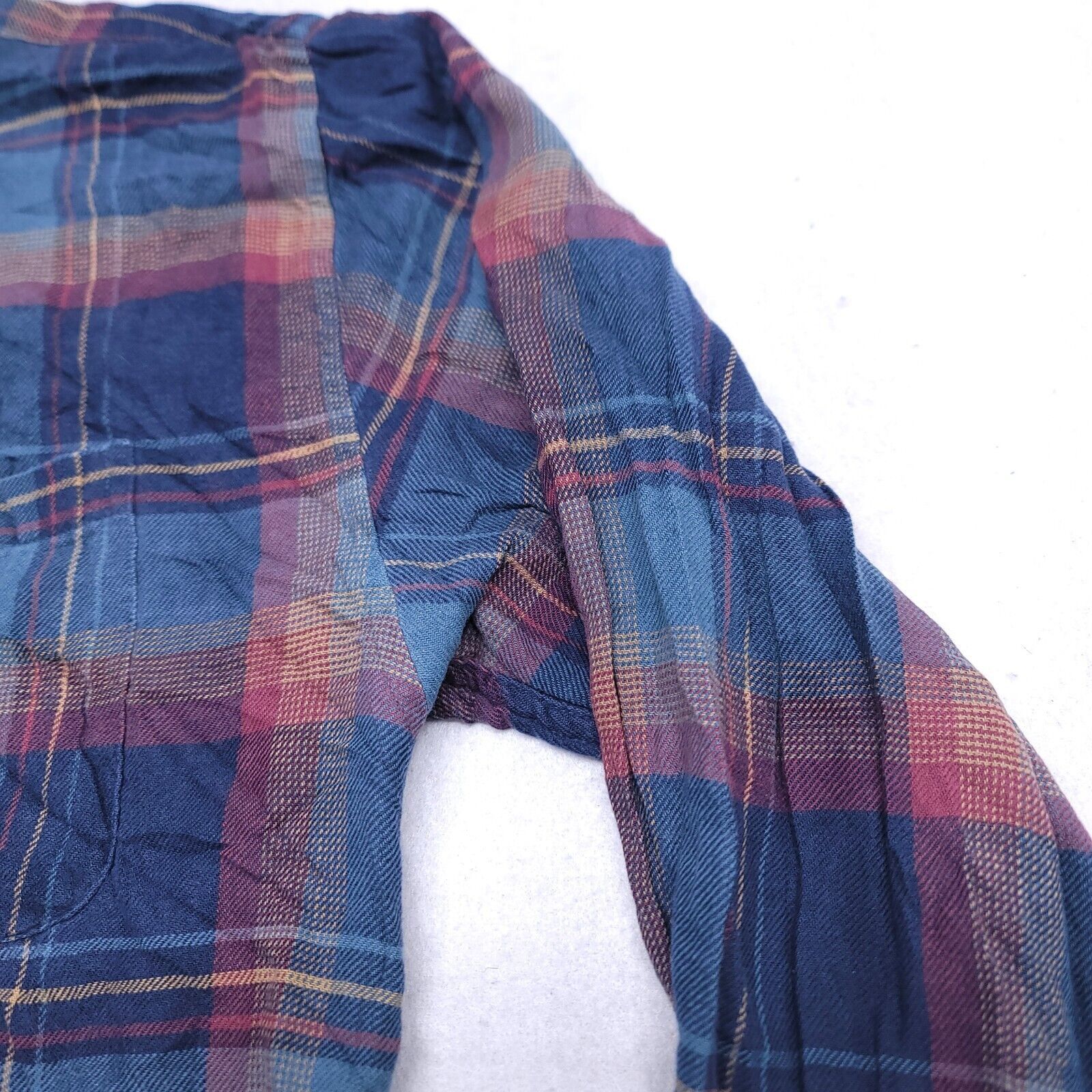 Consensus Sportswear Consensus Madras Flannel Casual Shirt Men Size Medium M Blue Size US M / EU 48-50 / 2 - 5 Thumbnail