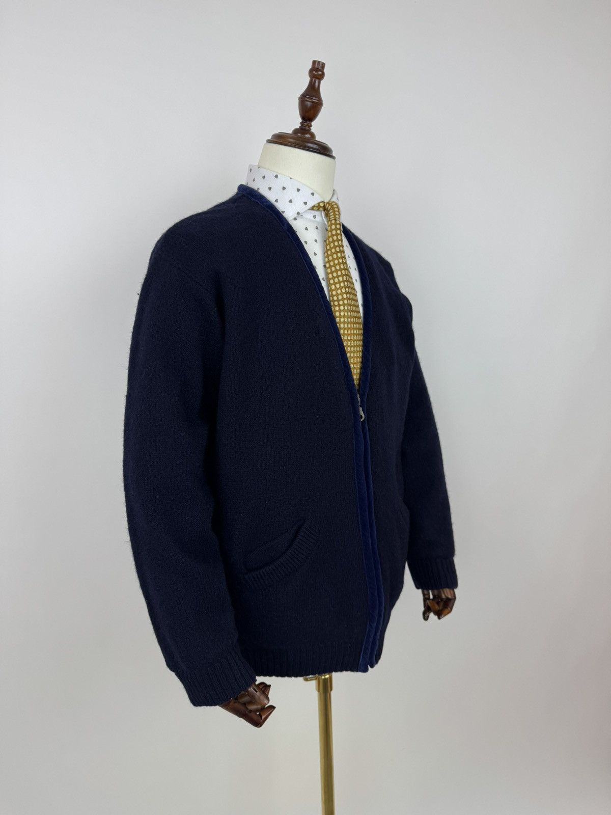 Other Vintage Black Blue Casual wear wool cardigan sailor style Size US XL / EU 56 / 4 - 4 Thumbnail
