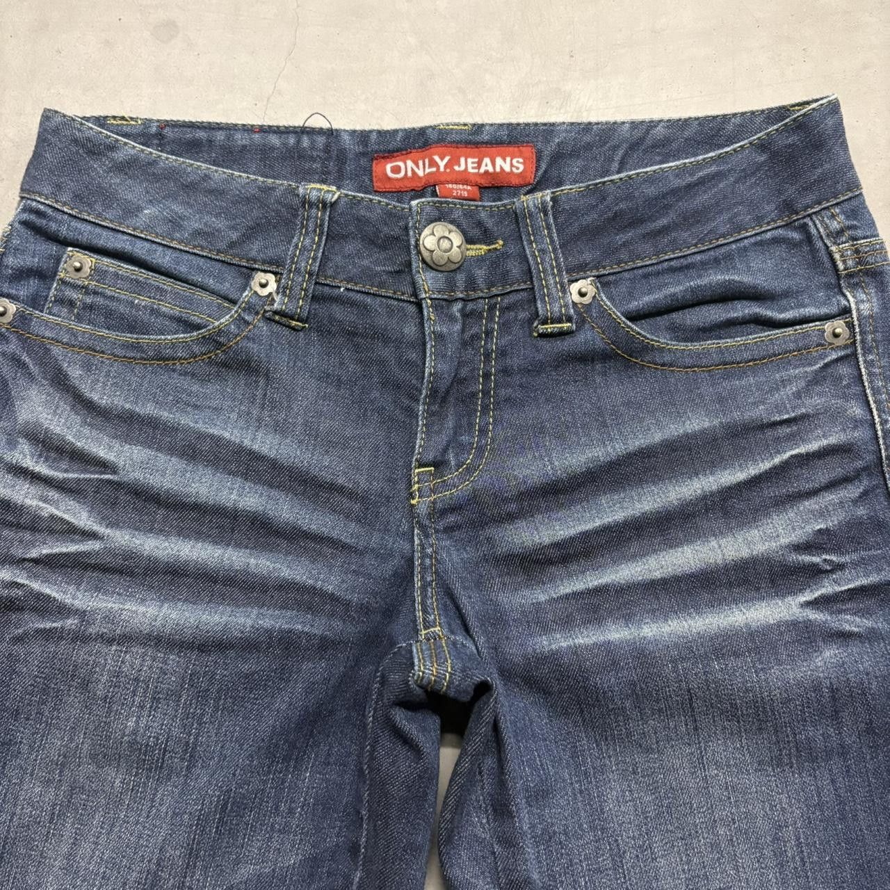 Vintage Crazy Vintage Y2K/2000s Super Baggy Wideleg Streetwear Skater Only Jeans Short Dark Wash Denim Jeans! Size US 28 / EU 44 - 2 Thumbnail