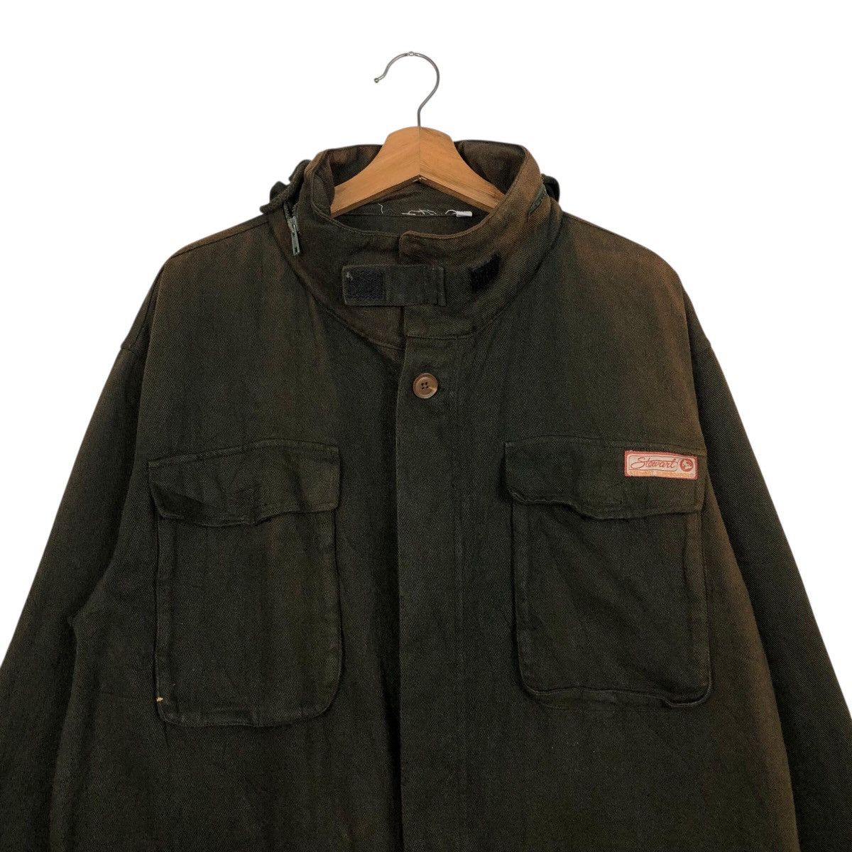 Japanese Brand × Vintage 📌Vintage Chore Duck Canvas Jacket Stewart Sunboards Sun Fade Size US L / EU 52-54 / 3 - 4 Thumbnail