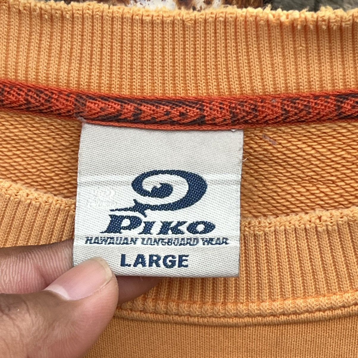 Vintage “VINTAGE” PIKO DISTRESS CREWNECK Size US L / EU 52-54 / 3 - 7 Thumbnail