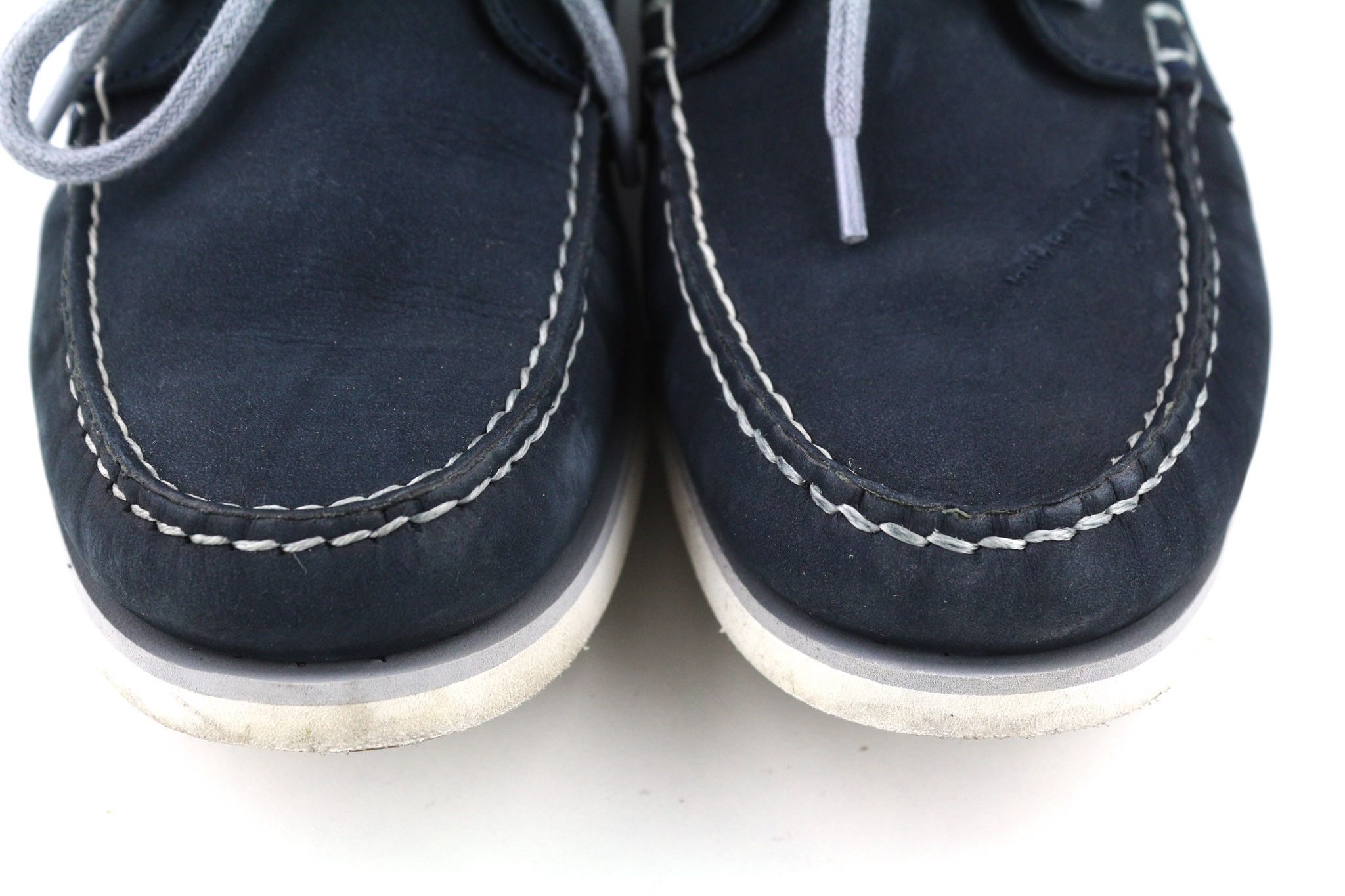 Timberland A416H UK7 Blue Leather Slip On Loafer 80997 Size US 7.5 / EU 40-41 - 4 Thumbnail