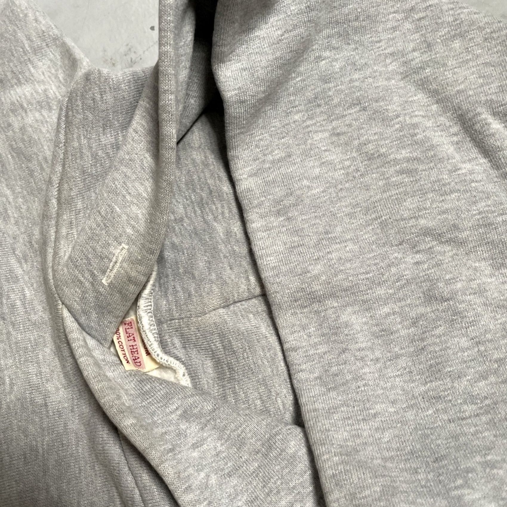 The Flat Head Flathead Japan Solid Grey Blank Pullover Sweatshirt M Adult Unisex Cotton Size US M / EU 48-50 / 2 - 4 Thumbnail