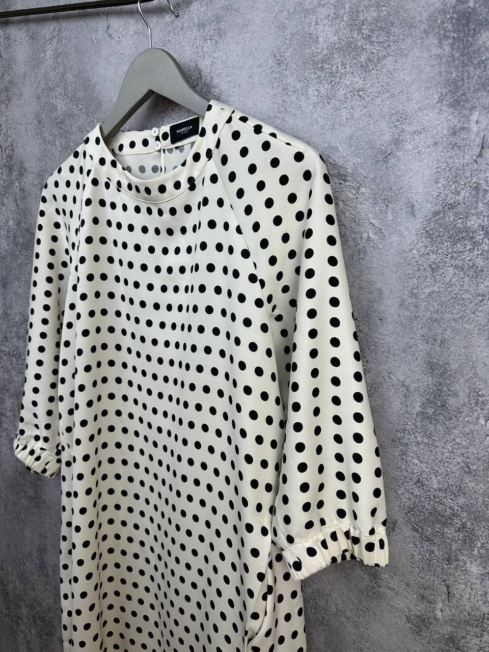 Marella Marella Art.365 Polka Dot Dress 3/4 Sleeve Polka Dot Size S / US 4 / IT 40 - 5 Thumbnail