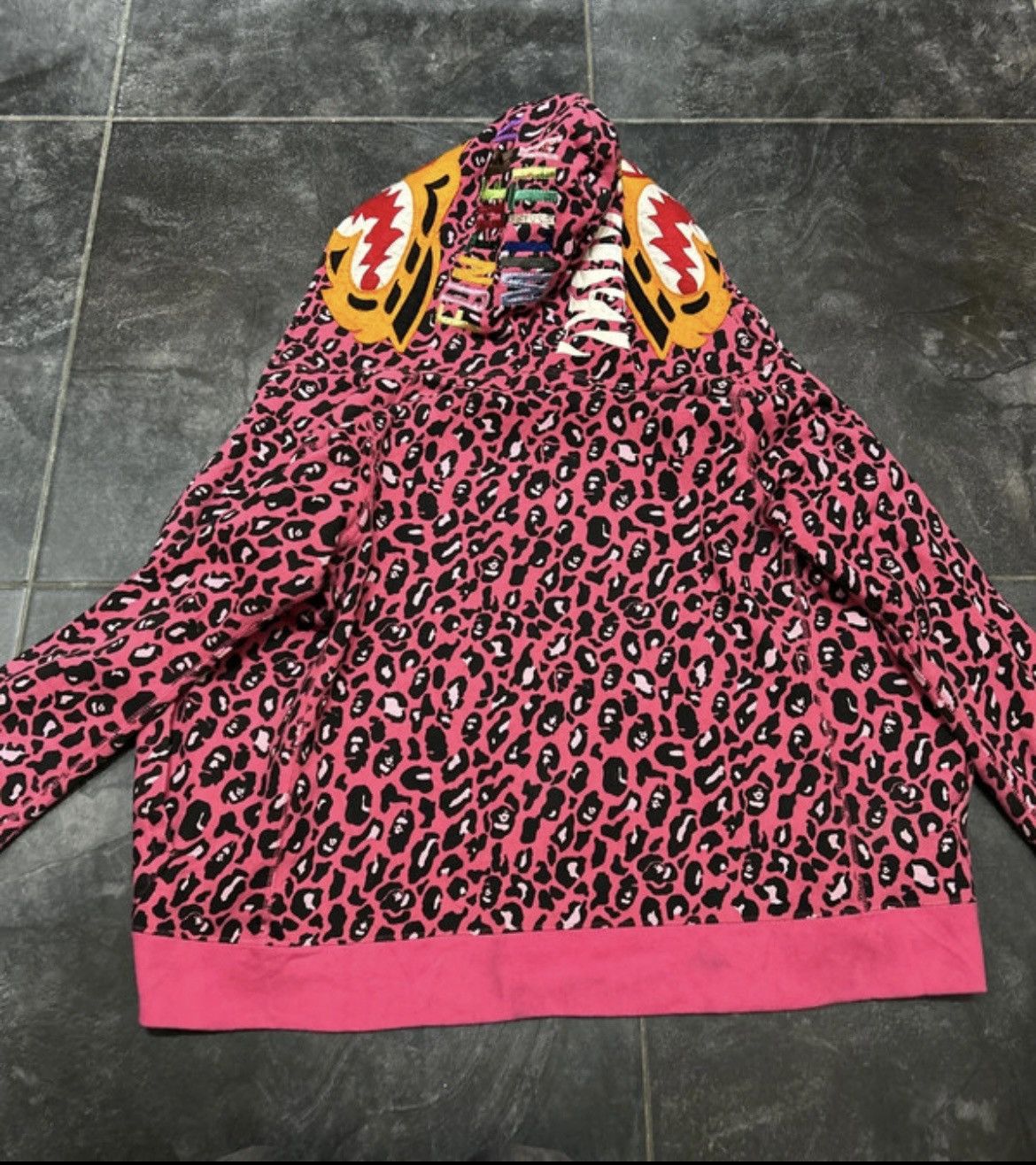 Bape Leopard Camo Tiger Full Zip Hoodie Size XS / US 0-2 / IT 36-38 - 2 Thumbnail
