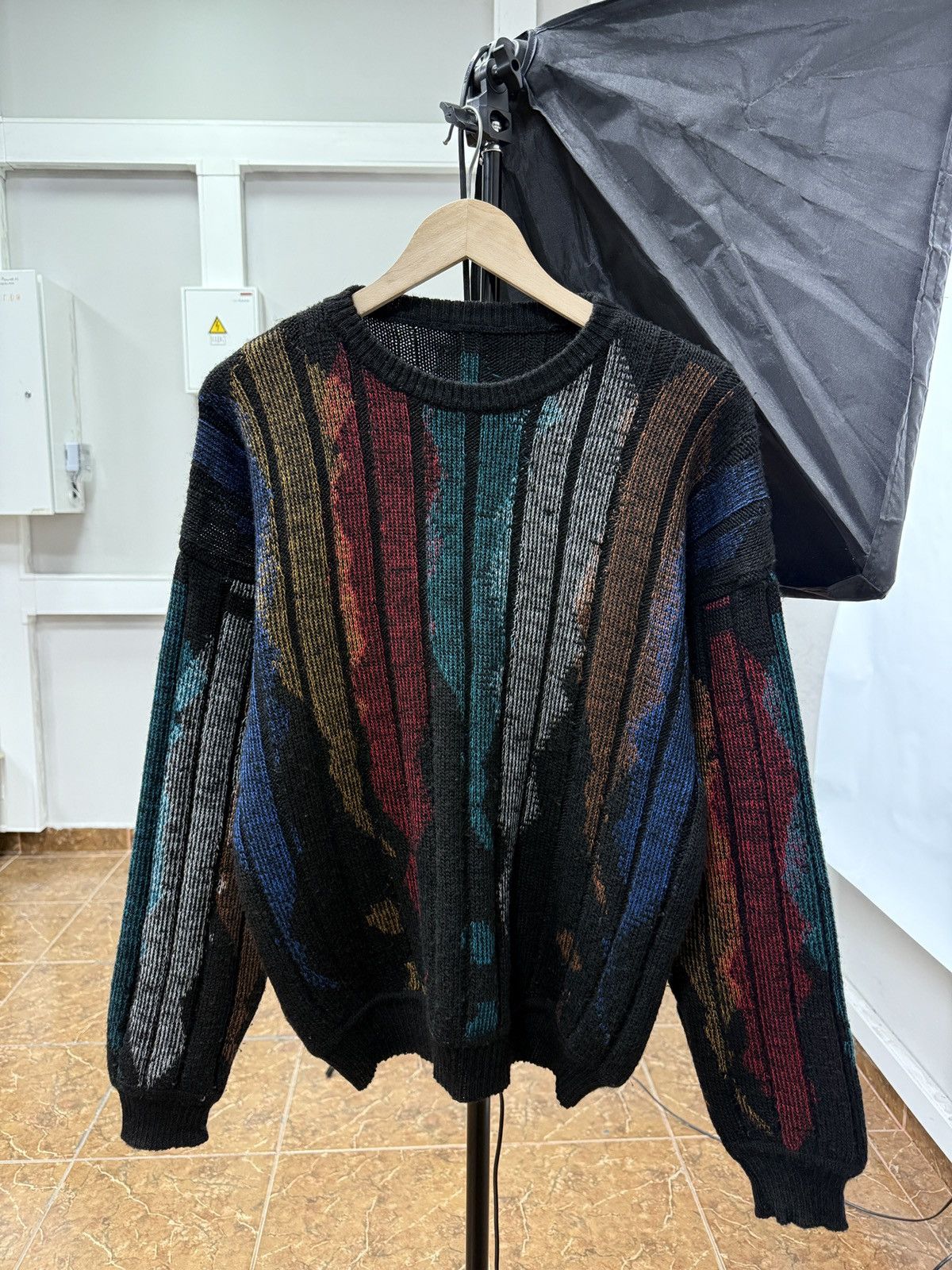 Coogi 🇮🇹Vintage 90s Rare Wool Sweater Coogi Style Y2K Made In Italy Size US L / EU 52-54 / 3 - 1 Thumbnail