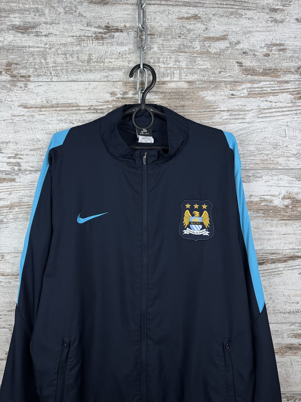 Nike Mens Vintage Nike Manchester City Track Jacket olympic rare Size US XL / EU 56 / 4 - 2 Thumbnail