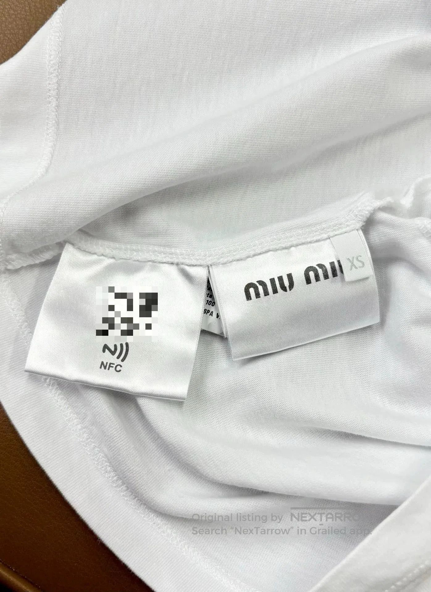 Miu Miu Miu Miu White Embroidered Short Long. Size XS / US 0-2 / IT 36-38 - 6 Thumbnail