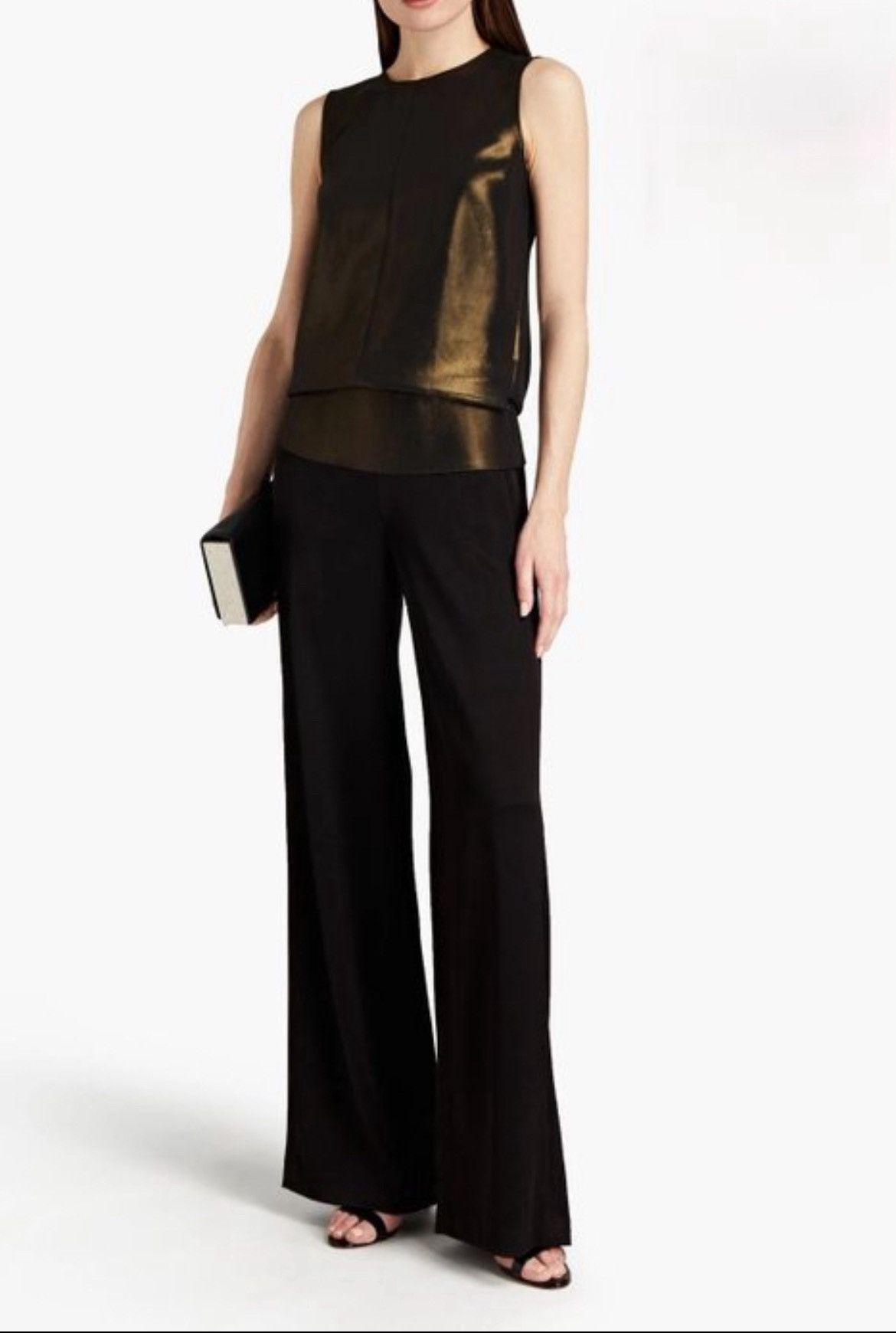 Victoria Beckham Victoria Beckham Metallic Open Back Top – NWT – XS Size XS / US 0-2 / IT 36-38 - 1 Thumbnail