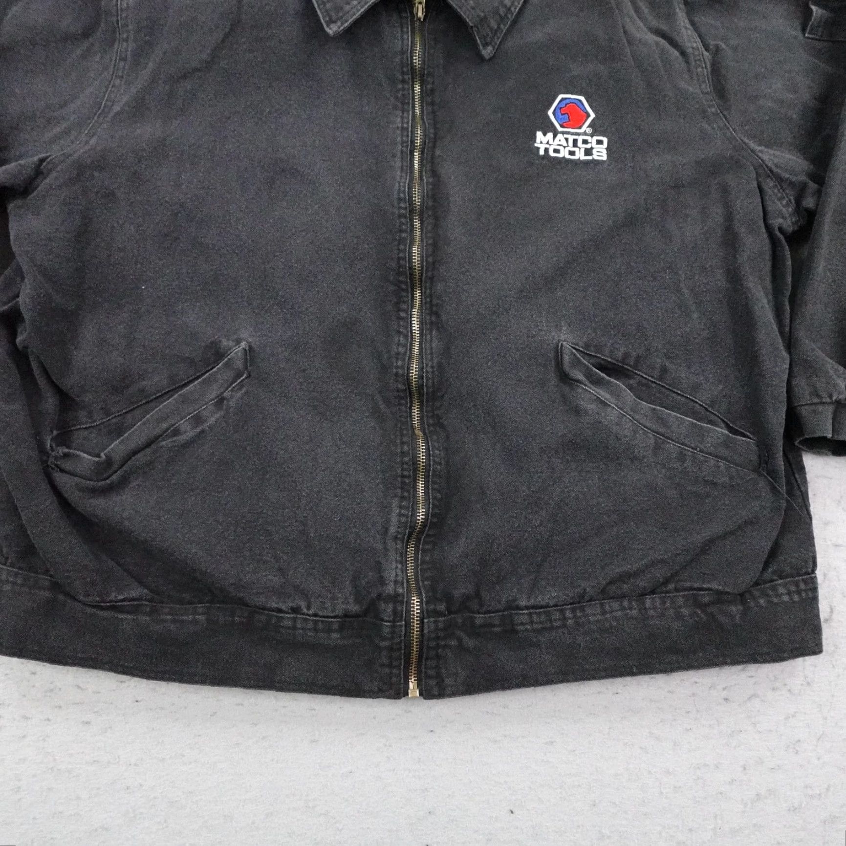 Vintage Matco Tools Jacket Mens XL Black Canvas Fleece Lined Bomber Utility Work Coat Size US XL / EU 56 / 4 - 3 Thumbnail