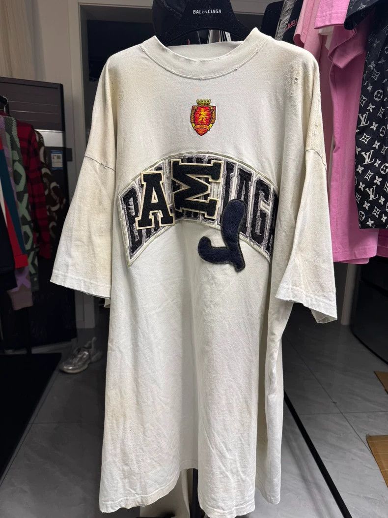 Balenciaga Balenciaga white Manchester United vintage short sleeved sh Size US XL / EU 56 / 4 - 1 Thumbnail