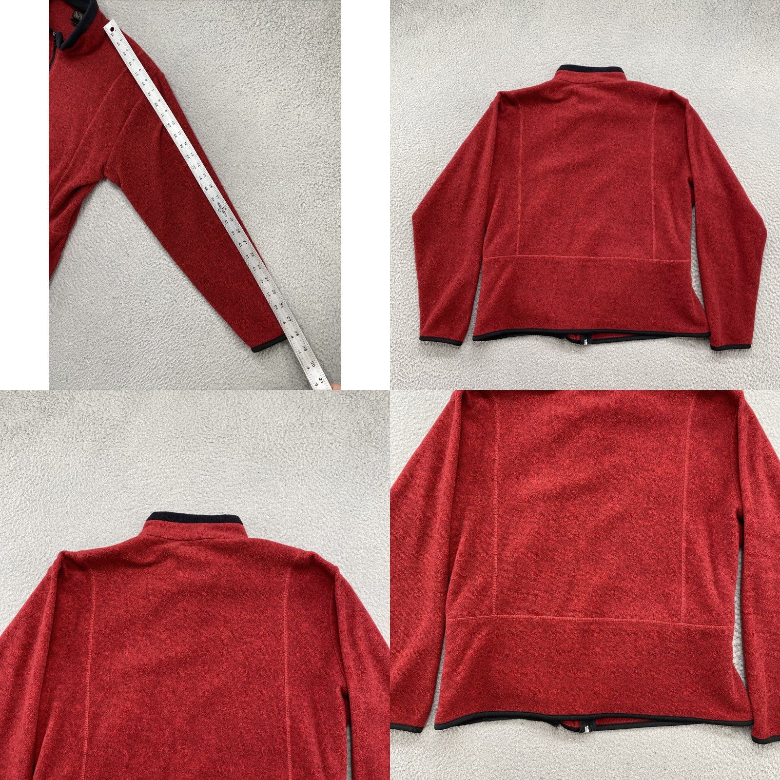 Vintage VINTAGE Alps Women’s Red Fleece Full Zip Jacket XL Size Outdoor 90s Pockets Collared Size XL / US 12-14 / IT 48-50 - 8 Thumbnail