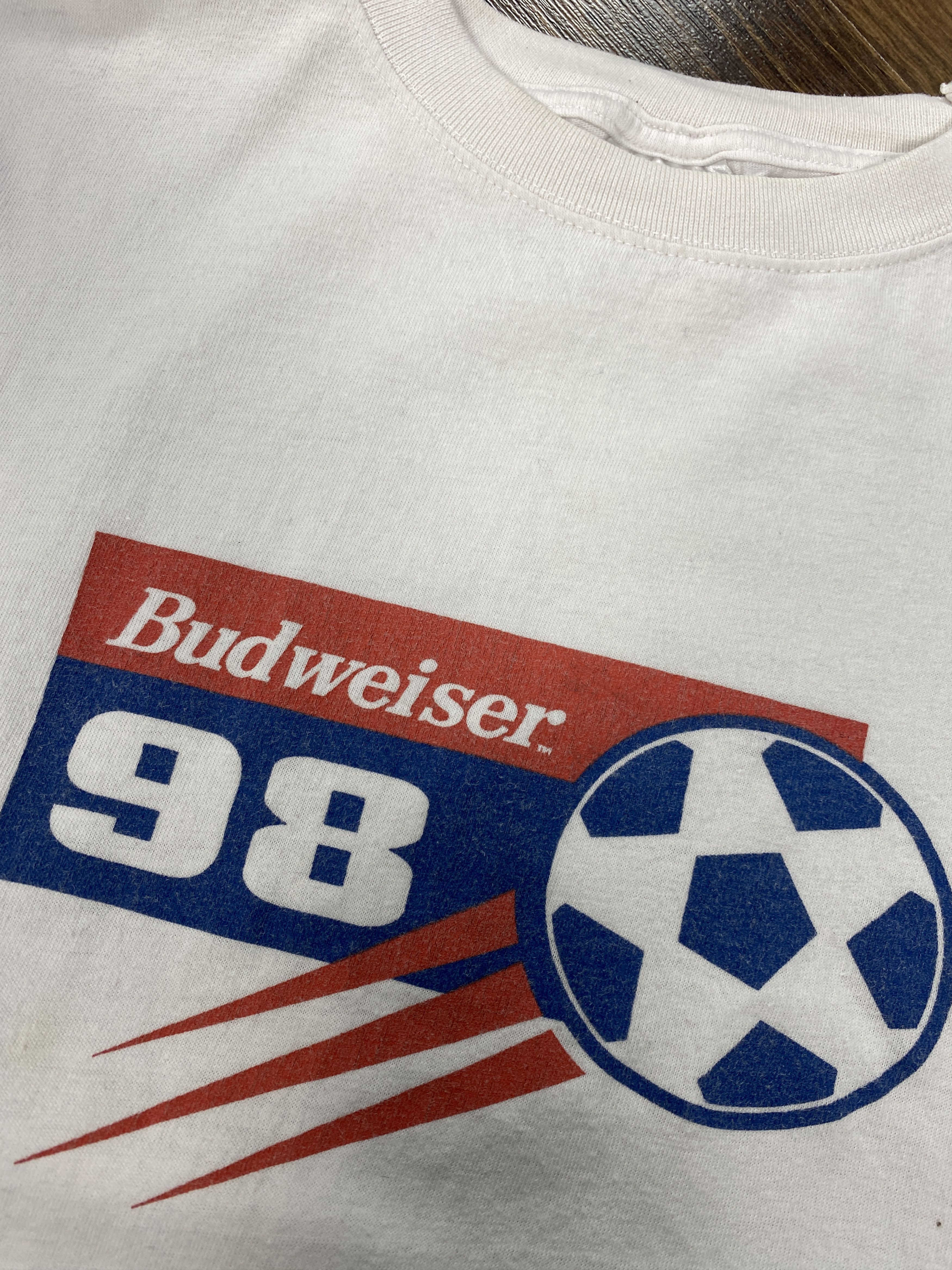 Budweiser Budweiser 1998 vintage France world cup t-shirt Size US XL / EU 56 / 4 - 3 Thumbnail
