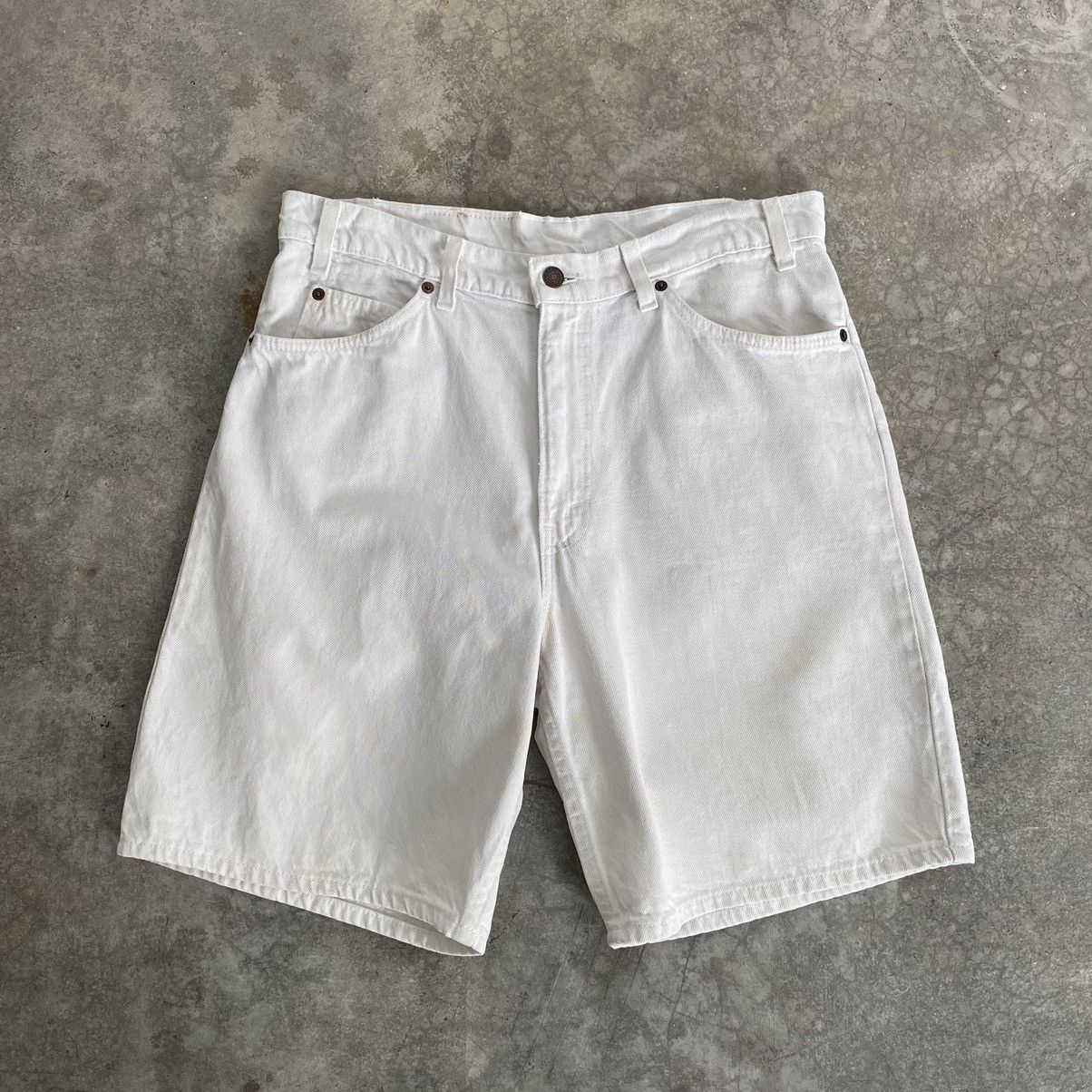 Levi's VTG 90’s Levis 550 Orange Tab Baggy Denim Shorts Jorts Size US 33 - 4 Thumbnail