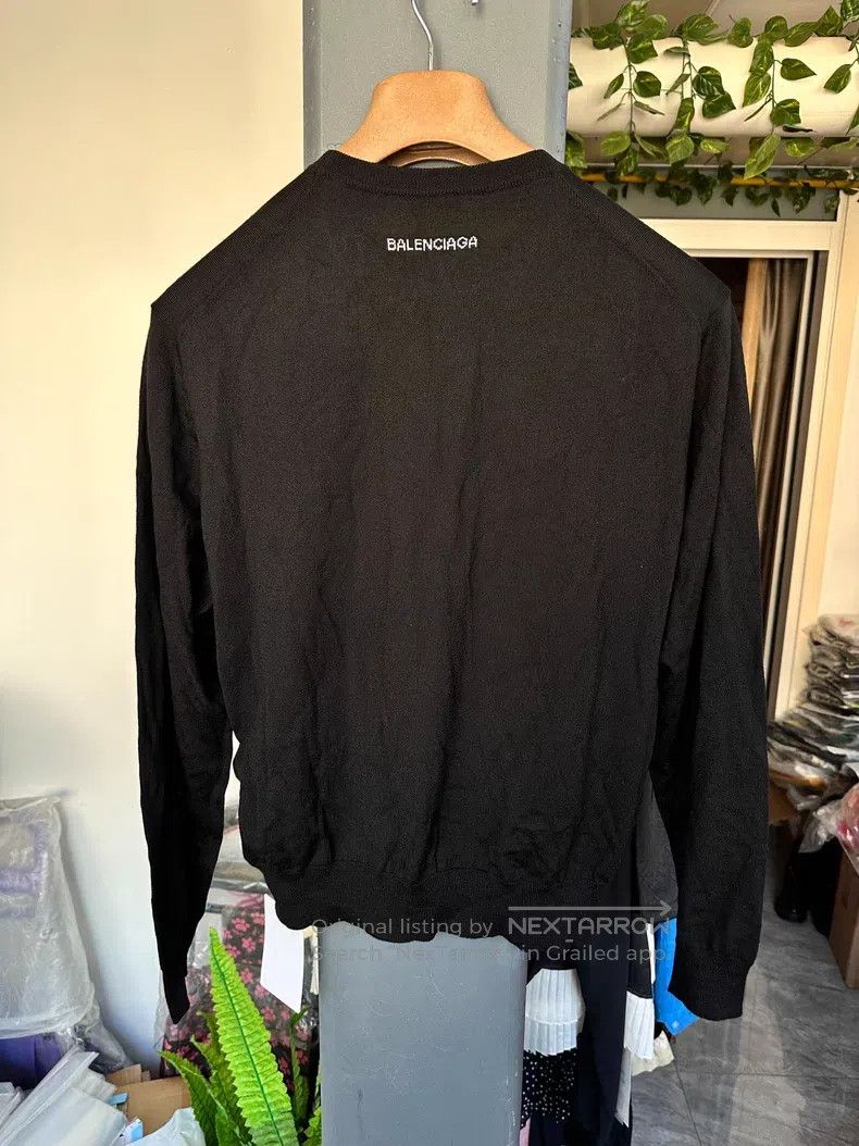 Balenciaga Balenciaga Pure wool round-neck knitwear Size US L / EU 52-54 / 3 - 5 Thumbnail