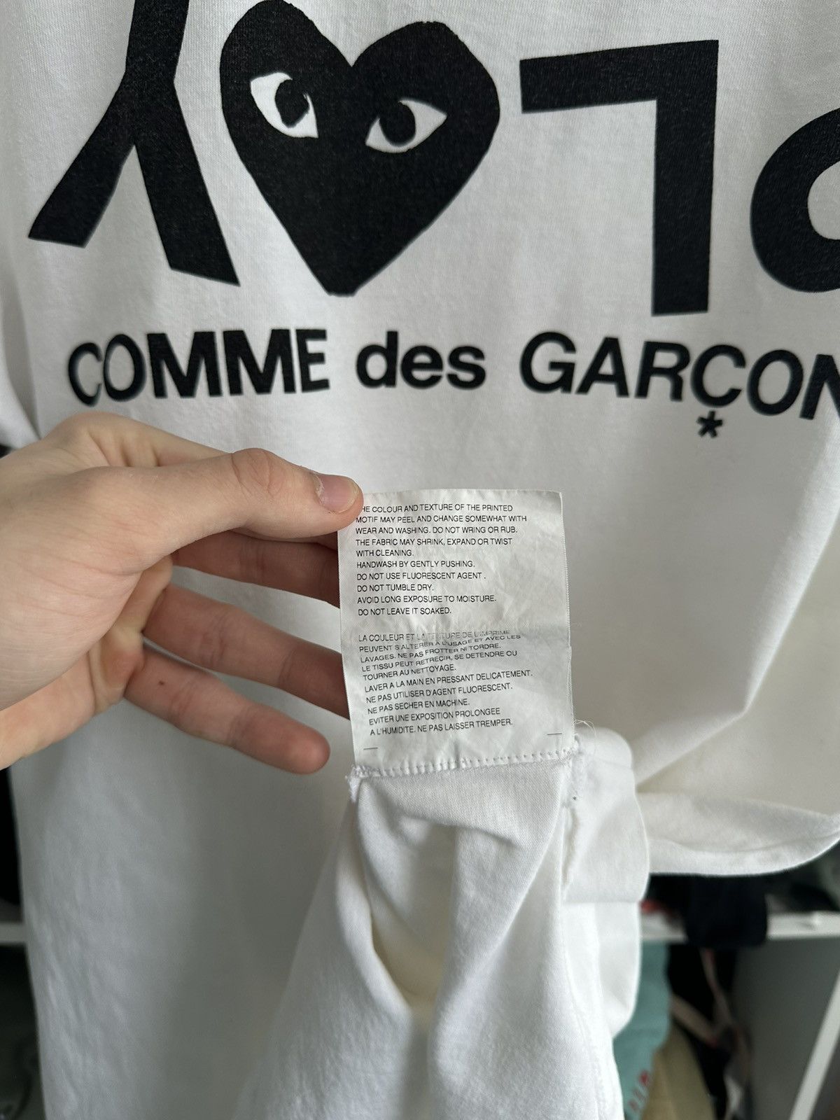 Comme des Garcons 🔥VINTAGE COMME DES GARCONS REVERSE LOGO HEART T SHIRT🔥 Size US L / EU 52-54 / 3 - 10 Thumbnail