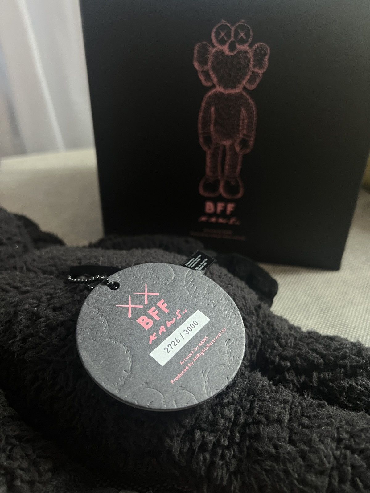 Kaws KAWS BFF Plush Black (Edition of 3000) Size ONE SIZE - 7 Thumbnail