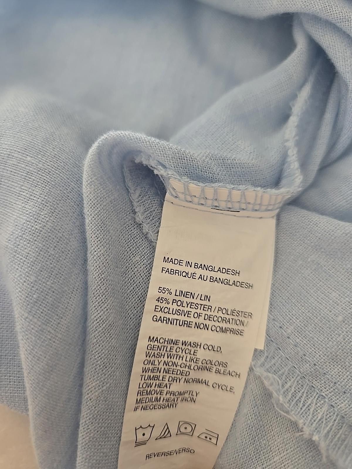 Izod IZOD Mens XL Shirts Linen Long Sleeve Casual Button Up Size US XL / EU 56 / 4 - 8 Thumbnail
