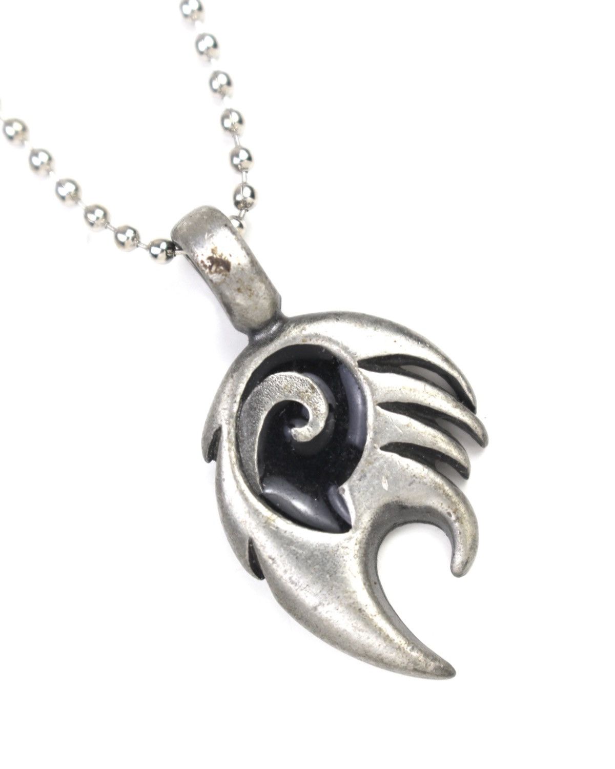 Hysteric Glamour 2000S JAPANESE MADE SILVER FLAME SPIRAL TALON NECKLACE Size ONE SIZE - 4 Thumbnail