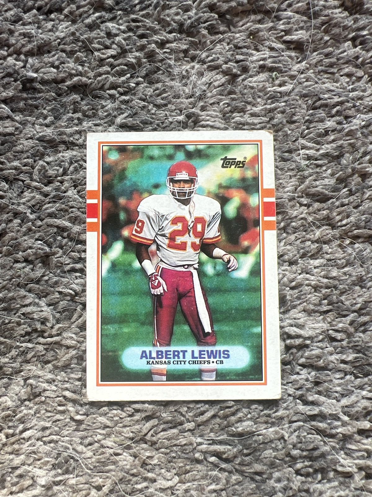 NFL 1989 Topps #356 Albert Lewis Card Size ONE SIZE - 1 Thumbnail