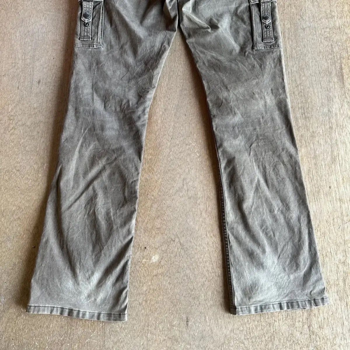 Selected Homme FLARES/BOOTCUT VTG DOUBLE KNEE RARE BONDAGE PUNK JAPAN PANTS Size US 33 - 16 Thumbnail