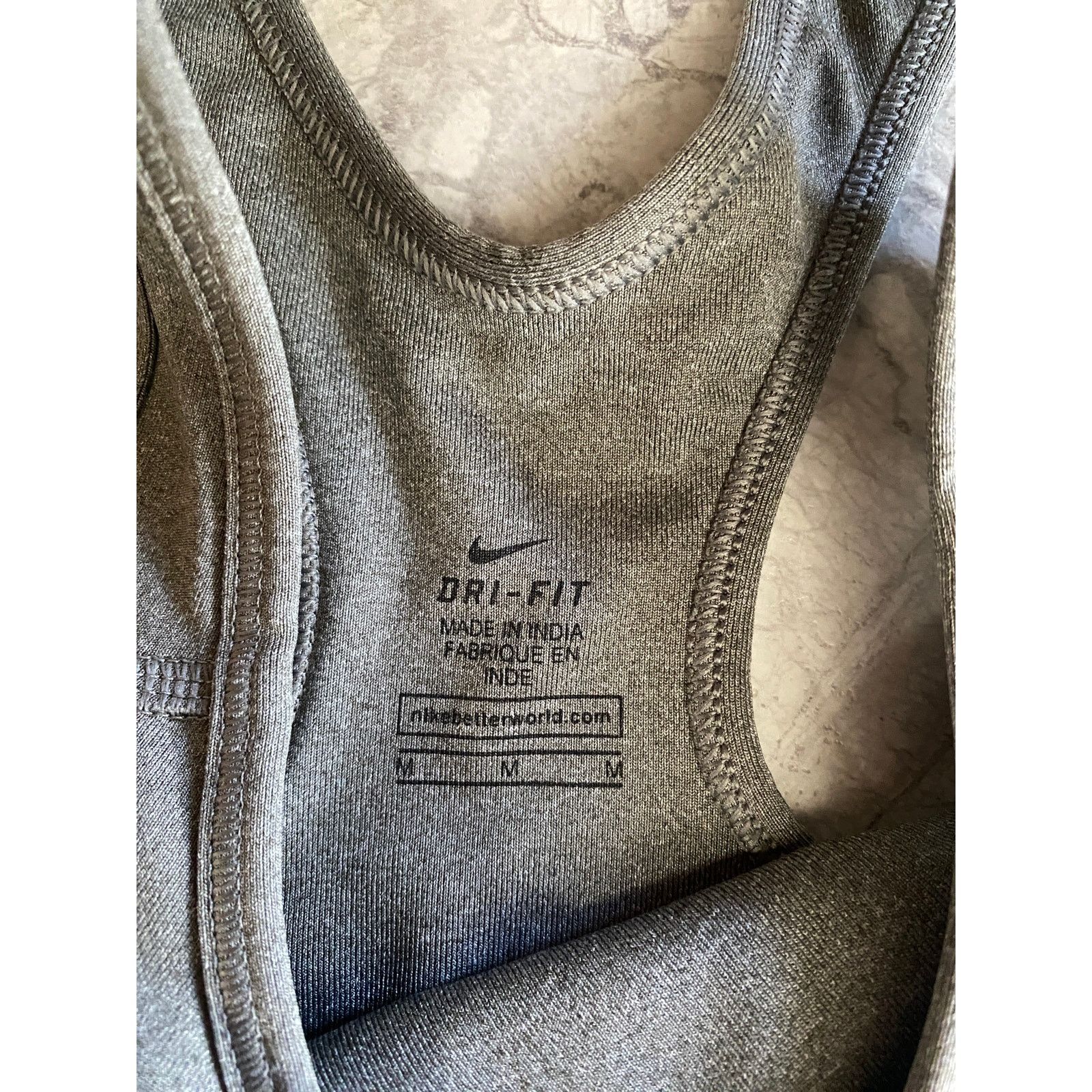 Nike Gray Nike Dri-Fit Sports Bra Size Medium Size M / US 6-8 / IT 42-44 - 3 Thumbnail
