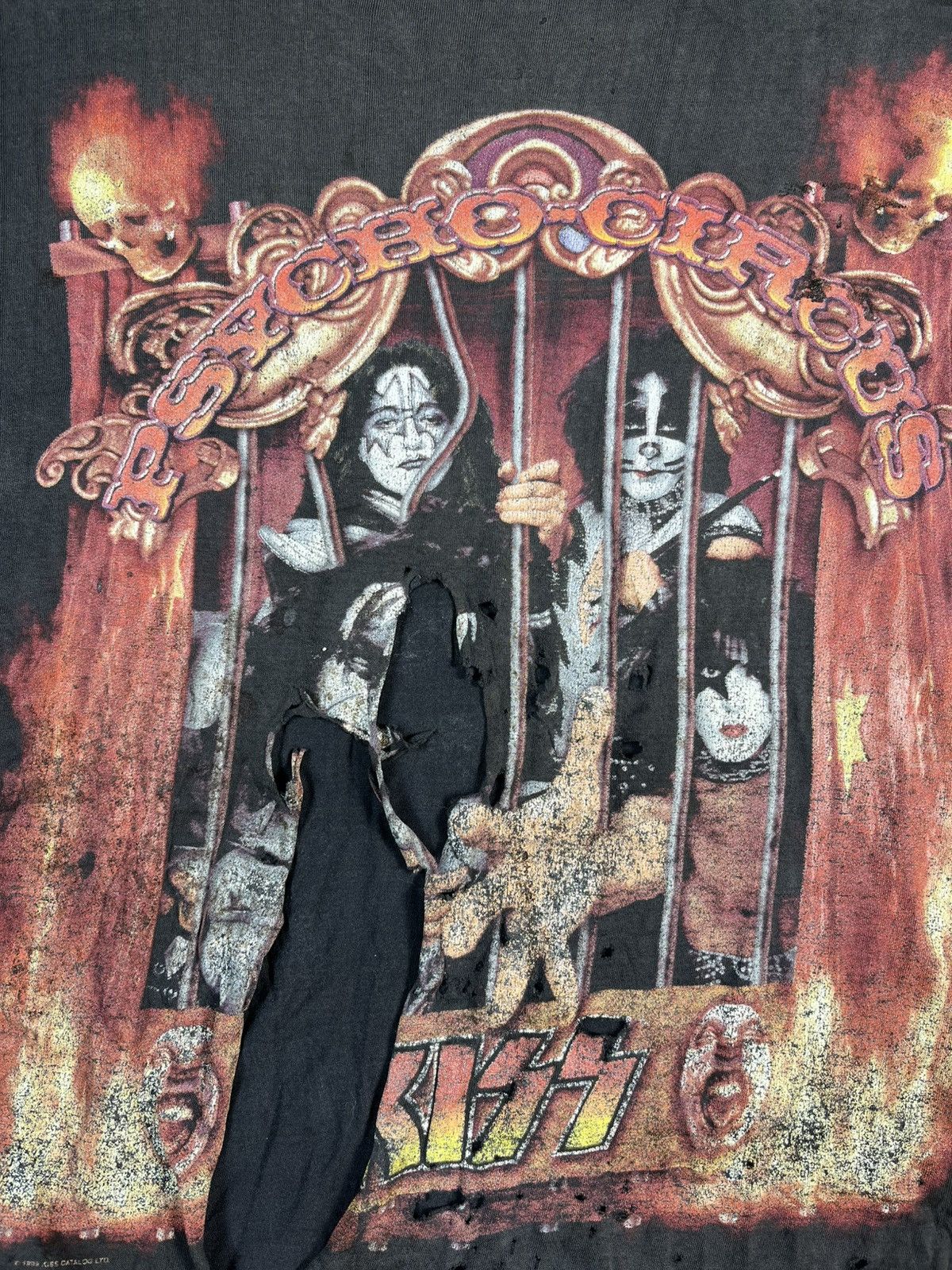 KISS KISS Psycho Circus Tour 1998 Distressed Faded Tee Size US XXL / EU 58 / 5 - 15 Thumbnail