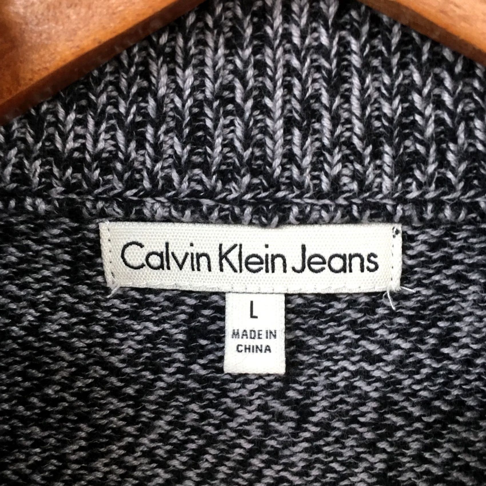 Calvin Klein Calvin Klein Sweater Mens L Gray Cotton Pullover Long Sleeve Mock Neck 1/4 Zip Casual Mens Size US L / EU 52-54 / 3 - 6 Thumbnail