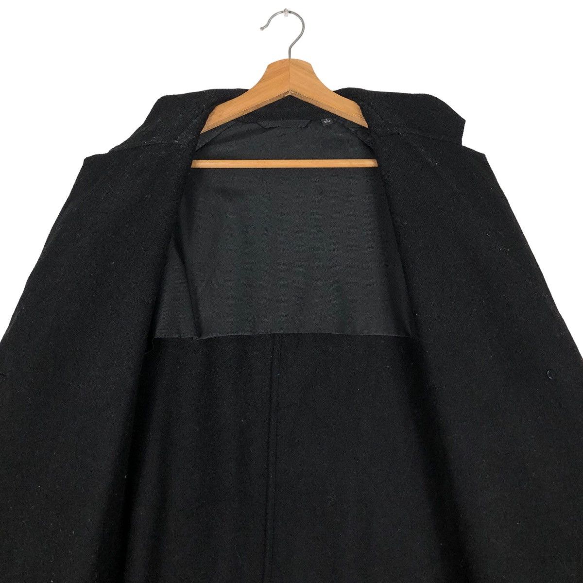 Japanese Brand 🔥Rich Black - Fly Coats Long Jacket Wool Uniqlo Undercover Size US L / EU 52-54 / 3 - 14 Thumbnail
