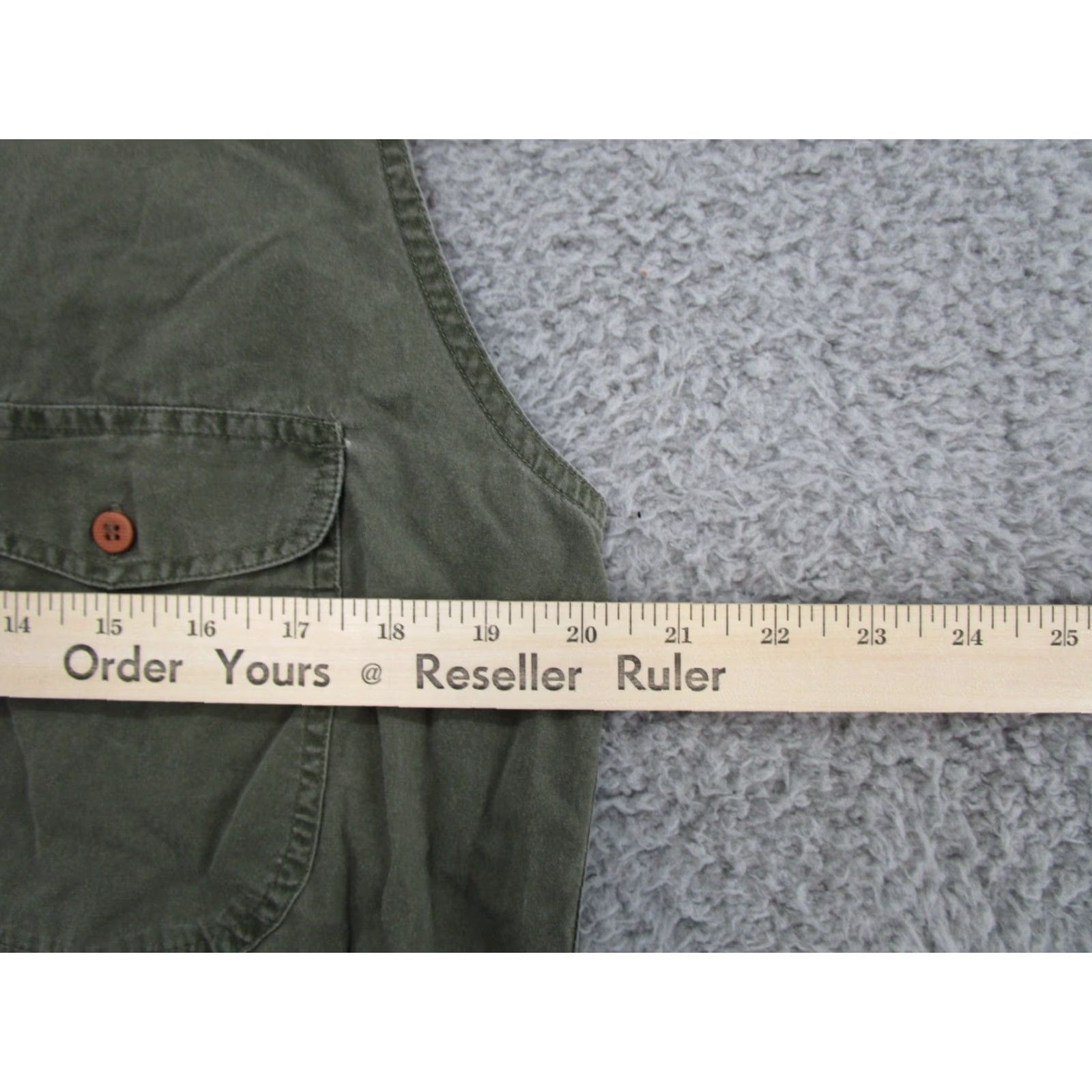 Vintage Woolrich Vest Women’s Button Up Olive Green XL Sleeveless Knit Pockets All Seasons Full Zip Casual Business Men Women Vest Size XL / US 12-14 / IT 48-50 - 6 Thumbnail