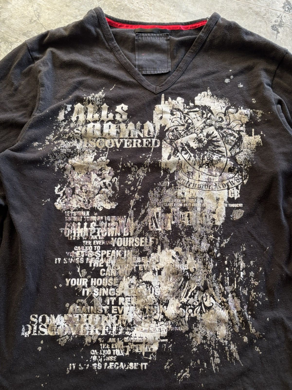 Japanese Brand Y2k slash number poem punk gothic vkei grunge style Size US M / EU 48-50 / 2 - 2 Thumbnail