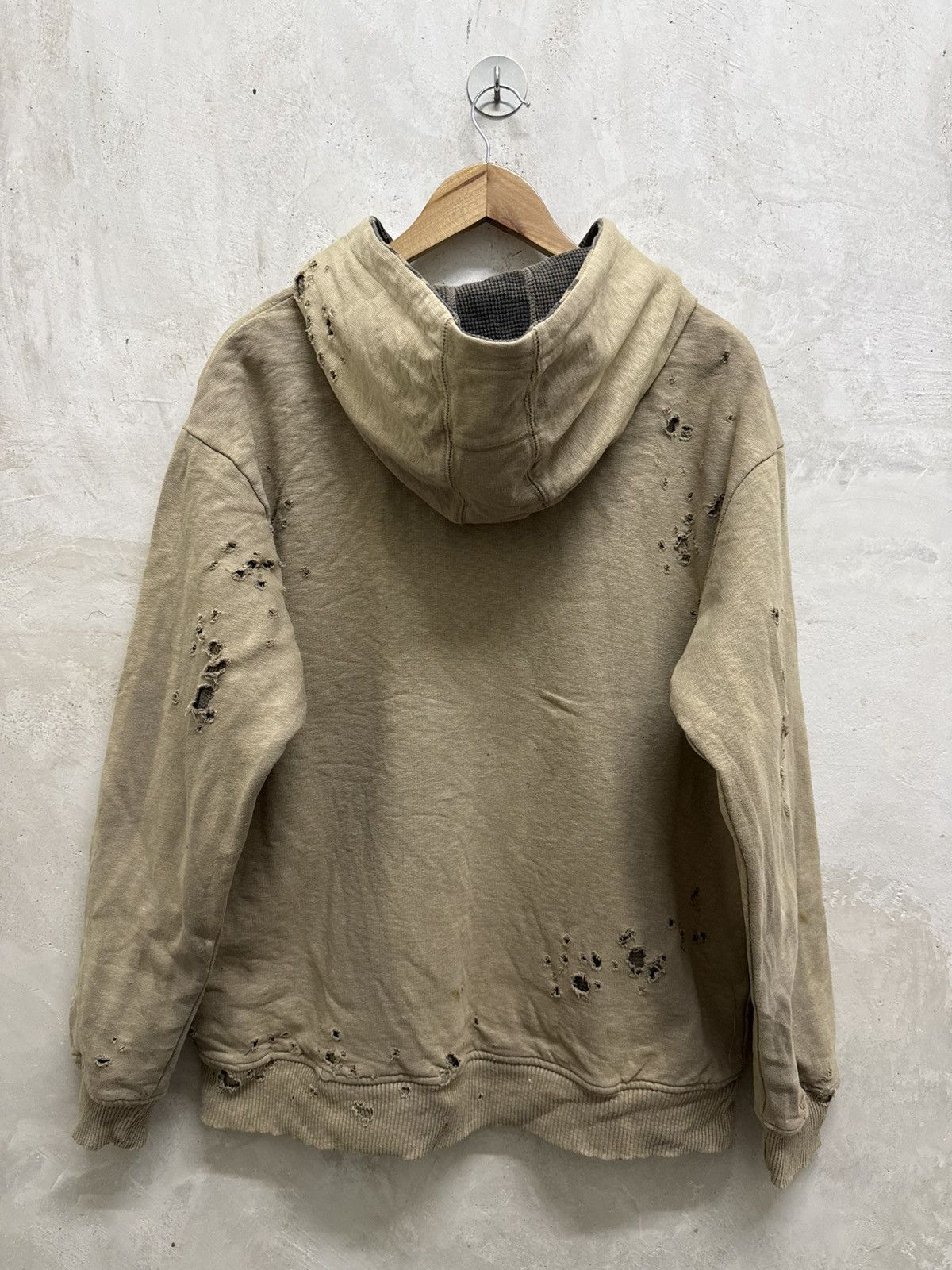 SBTG Sabotage Camo Reversible Thermal Lined Distressed Hoodie Size US L / EU 52-54 / 3 - 6 Thumbnail