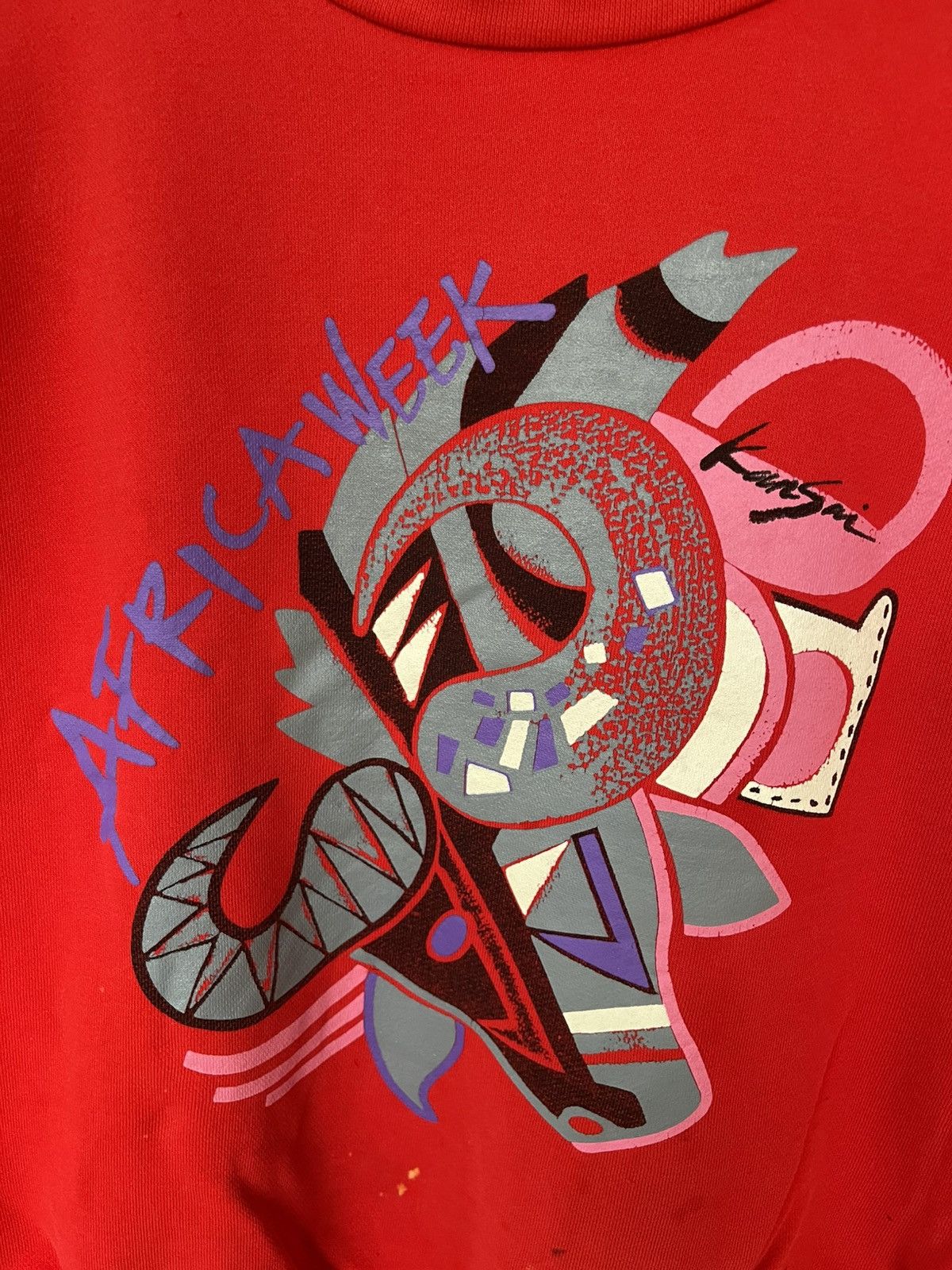Kansai Yamamoto Vintage Kansai Yamamoto Africa Week Sweatshirt Size US M / EU 48-50 / 2 - 3 Thumbnail
