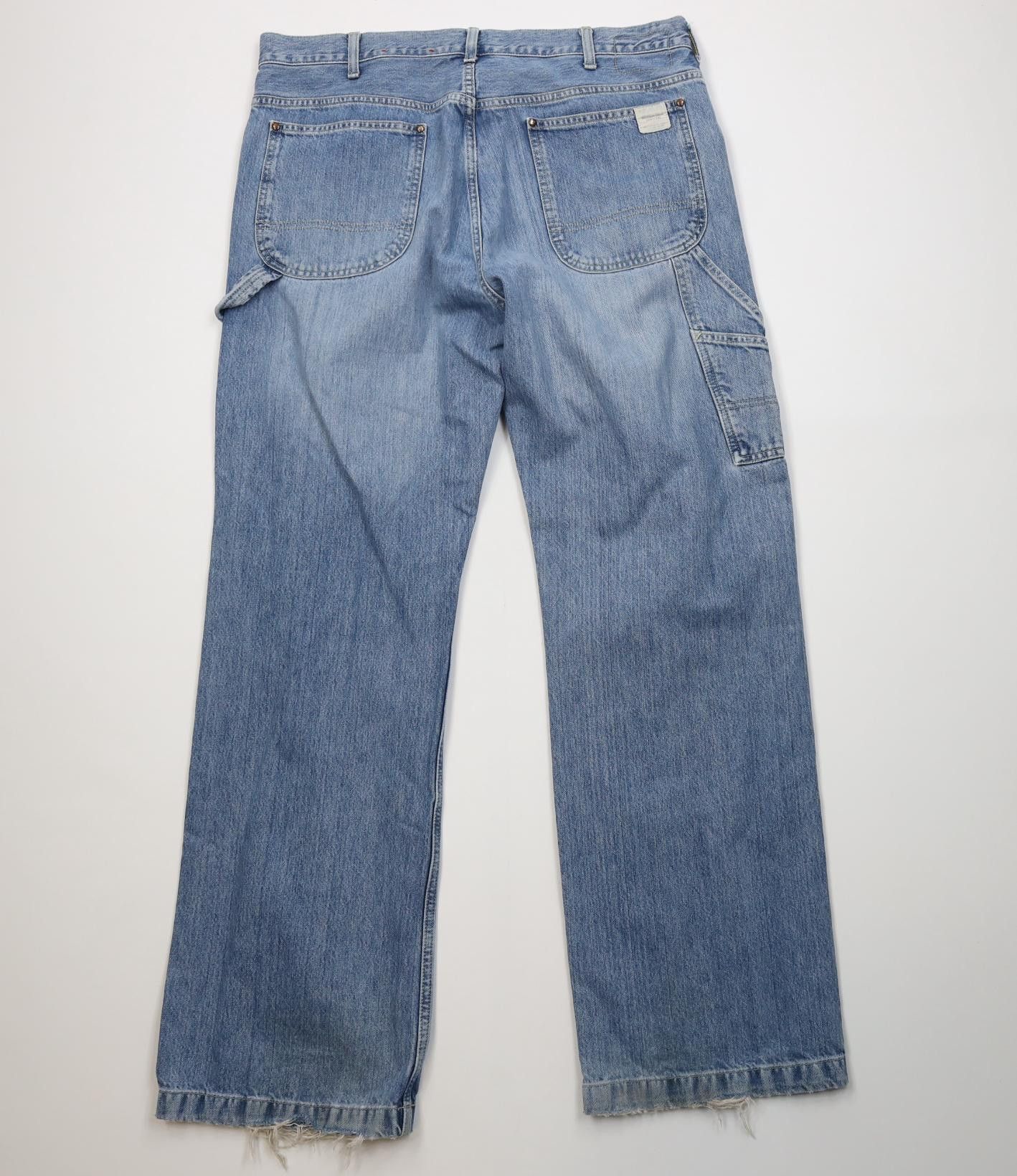 American Eagle Outfitters Vintage 90s Y2K American Eagle Wide Leg Dungaree Denim Jeans Size US 36 / EU 52 - 11 Thumbnail