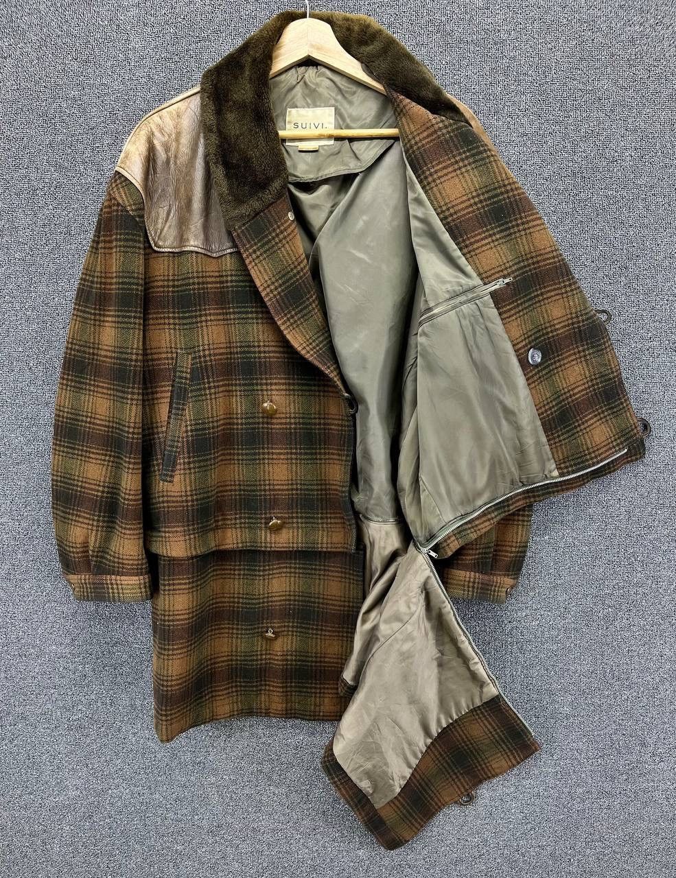 Japanese Brand Vintage Suivi Homme Shadow Plaid Jacket Size US L / EU 52-54 / 3 - 8 Thumbnail