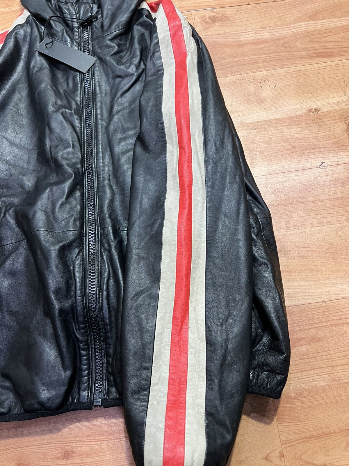 Diesel DIESEL L-MATHIAS LEATHER JACKET SIZE L Size US L / EU 52-54 / 3 - 15 Thumbnail