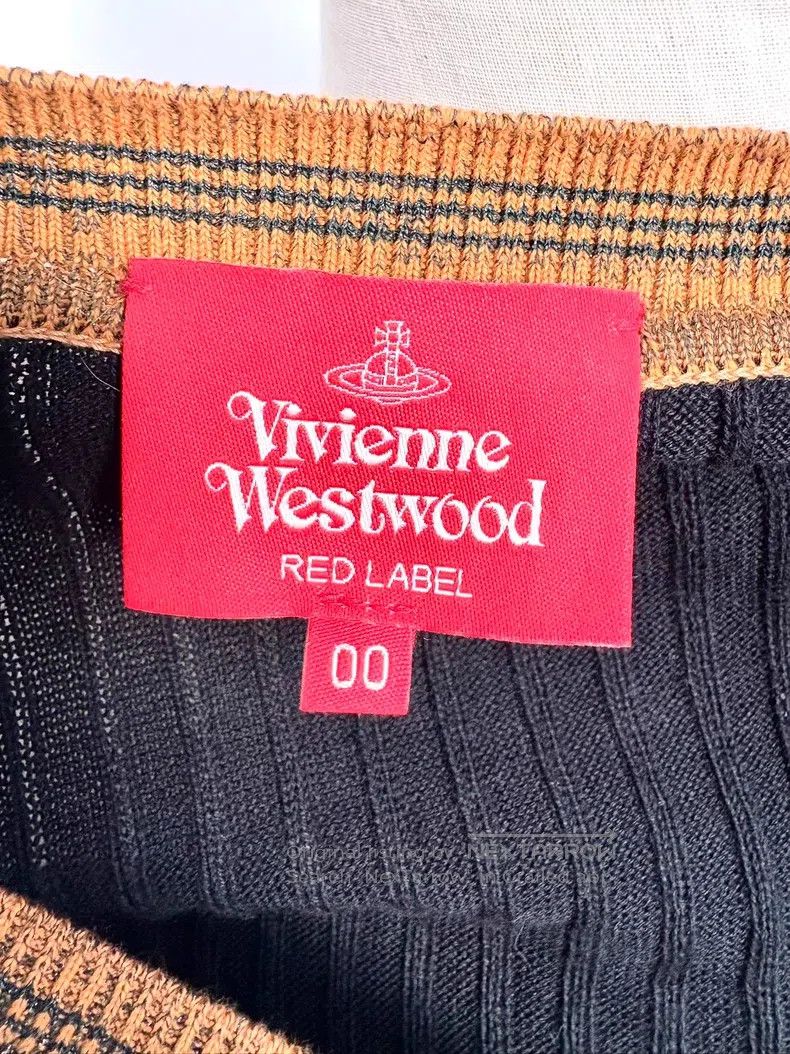 Vivienne Westwood Vivienne Westwood size 00 Black and Orange Striped Saturn K Size S / US 4 / IT 40 - 7 Thumbnail