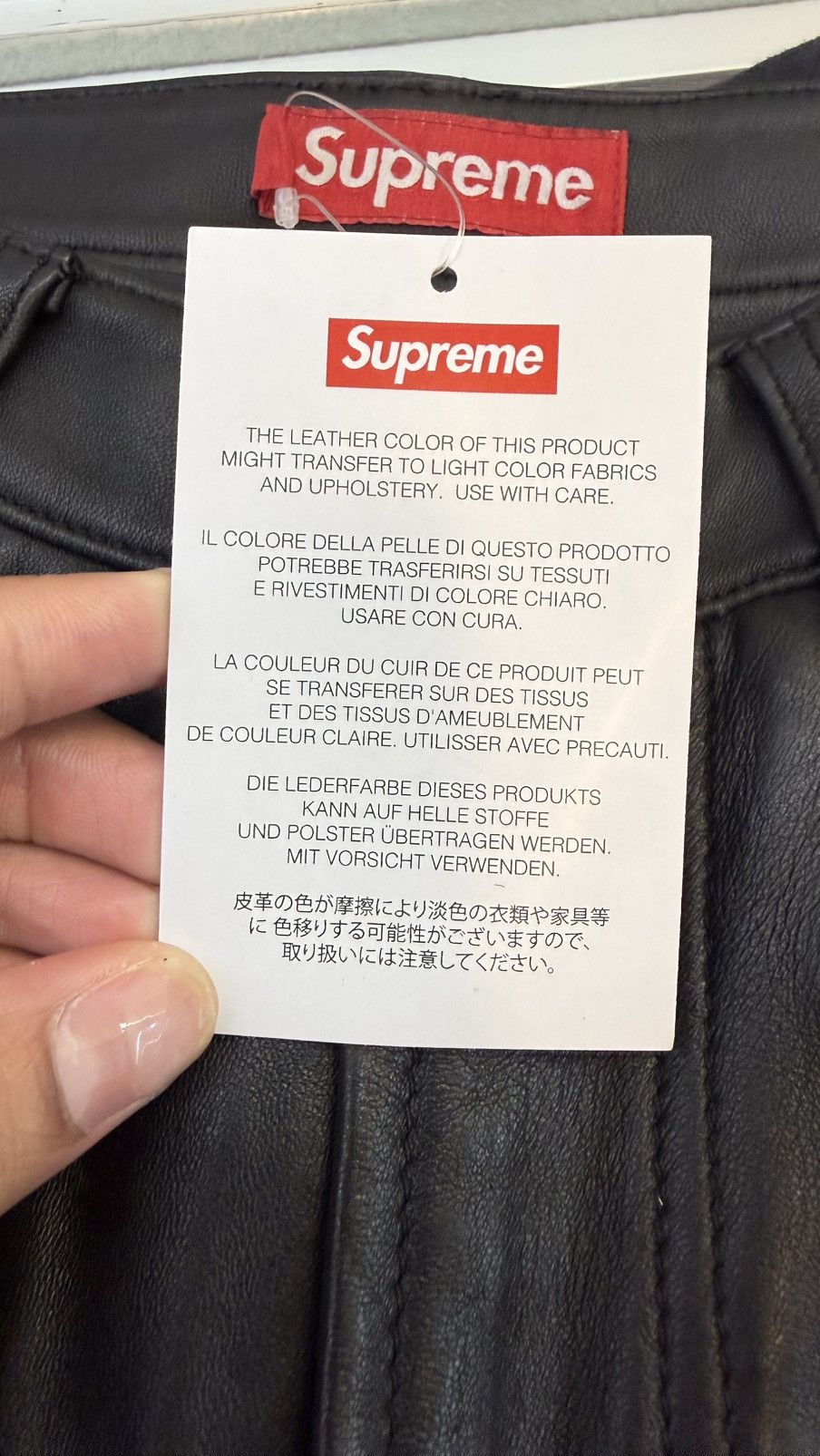 Supreme Supreme leather double knee painter shorts Size US 32 / EU 48 - 5 Thumbnail