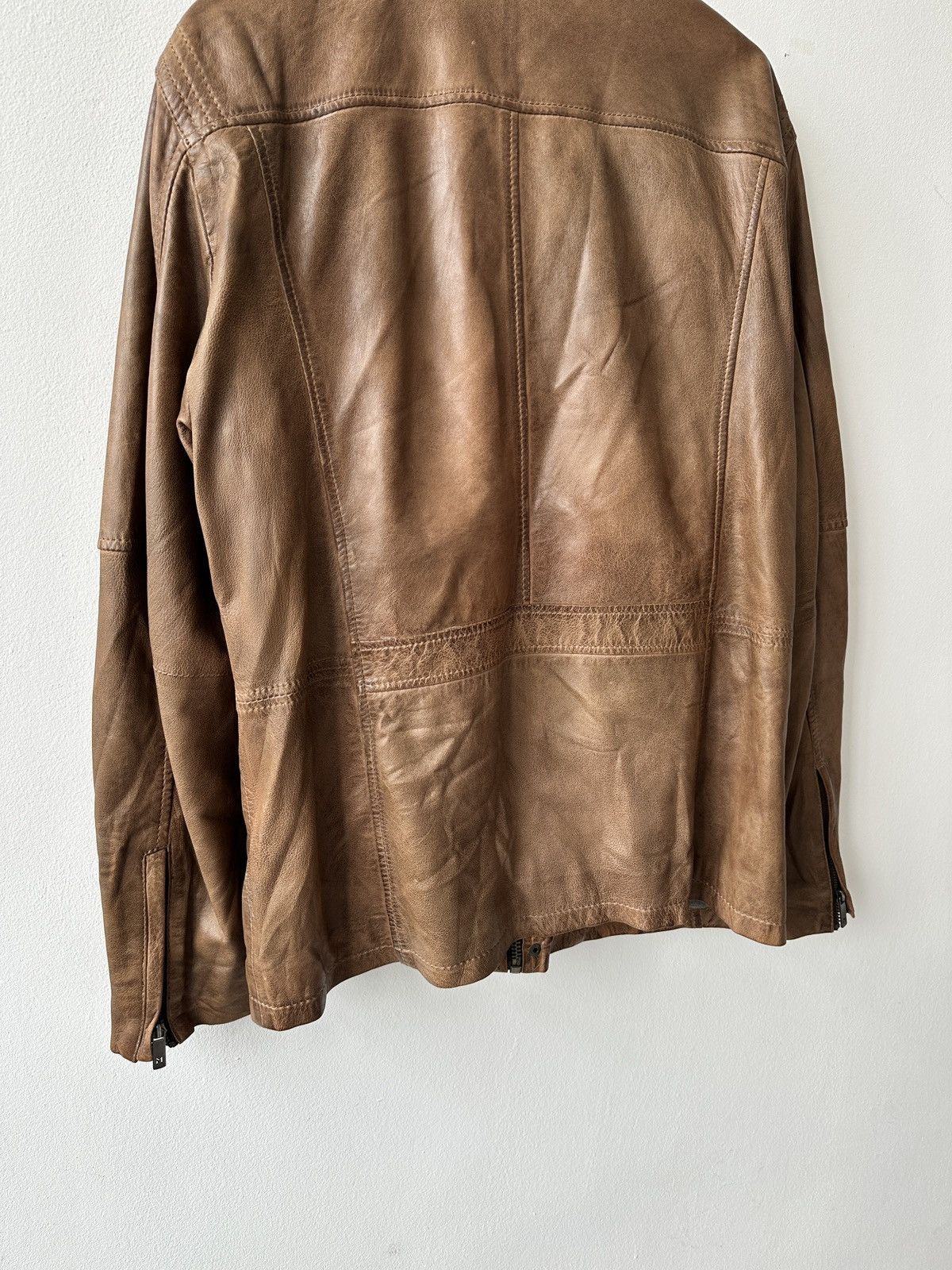 Genuine Leather MAURITIUS Vegetable Tanned Leather Field Jacket Size 54 Size US L / EU 52-54 / 3 - 15 Thumbnail