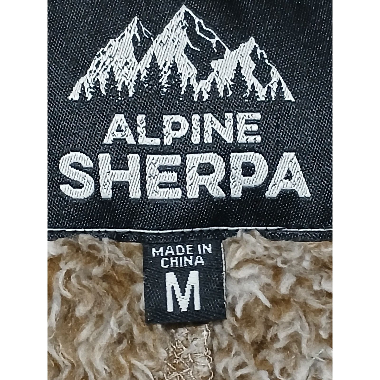 Other Alpine Sherpa (Medium) Brown Quarter Zip Pullover Sweatshirt Size M / US 6-8 / IT 42-44 - 6 Thumbnail