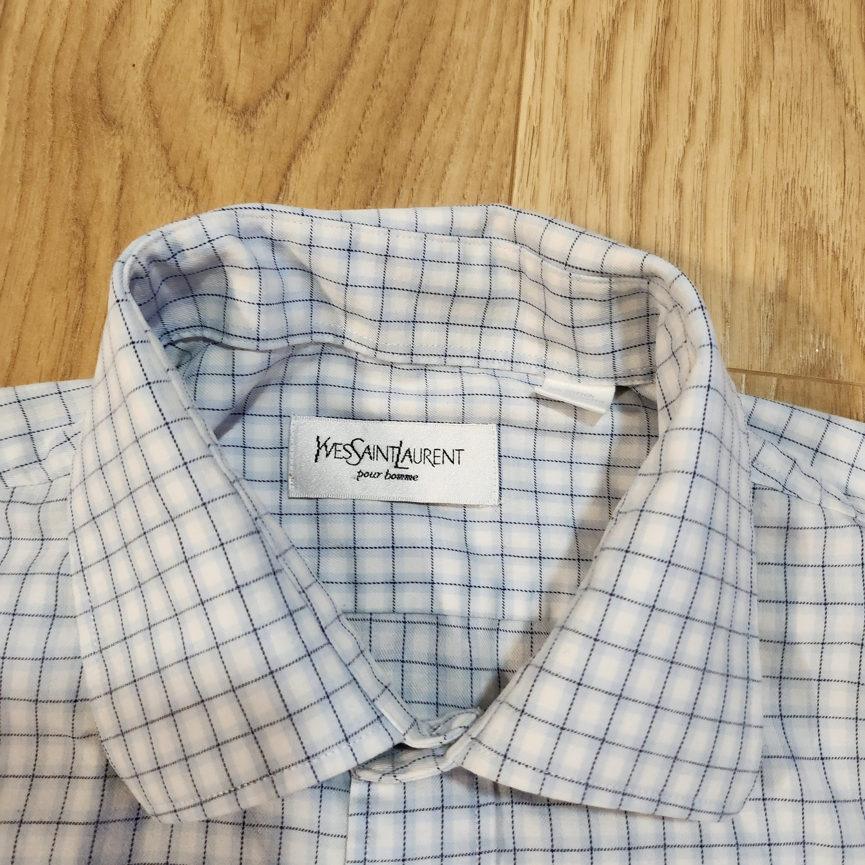 Yves Saint Laurent YSL Check shirt Size US L / EU 52-54 / 3 - 3 Thumbnail