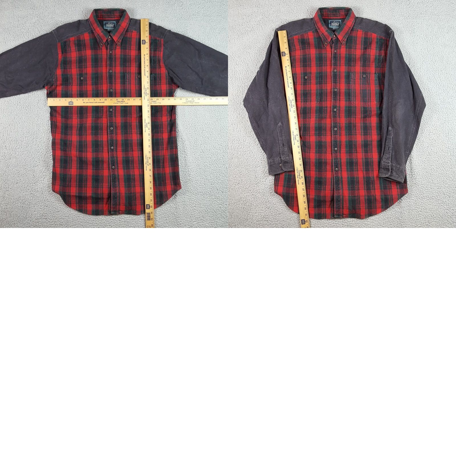 Vintage VINTAGE Woolrich Button-Up Shirt L Mens Plaid Woolrich Lumberjack 90s Red Cotton Flannel Workwear Mens Size US L / EU 52-54 / 3 - 8 Thumbnail