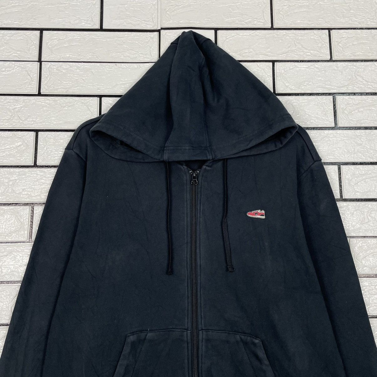 New Balance New Balance Black Zipper Hoodie Size US M / EU 48-50 / 2 - 2 Thumbnail