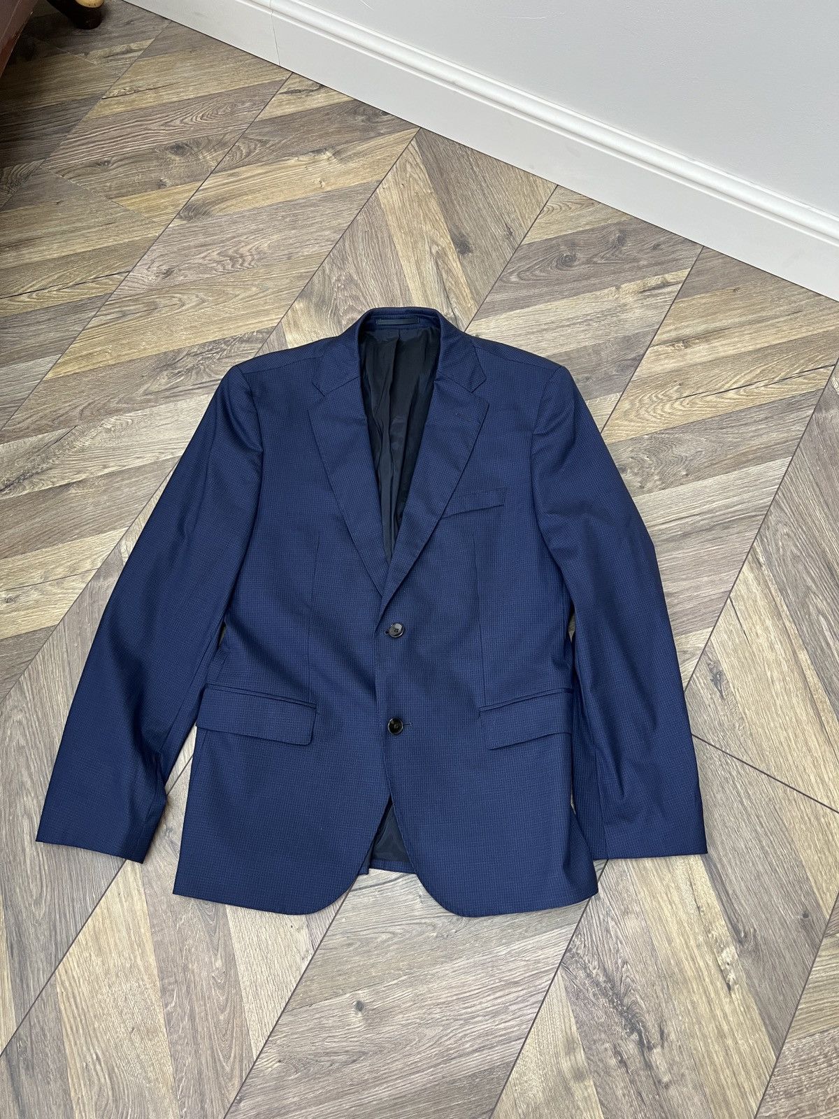 Designer × Hugo Boss × Vintage Vintage Hugo Boss Fabric Made by Loro Piana Blazer Size US L / EU 52-54 / 3 - 2 Thumbnail
