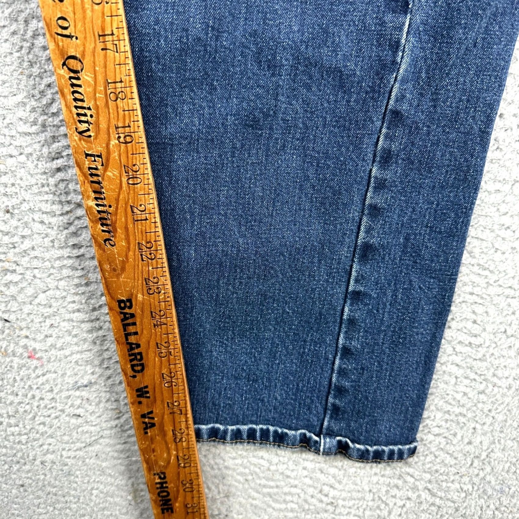 Levi's Levi's 505 Jeans Straight Leg Mens 42X30 Blue Distressed Stretch Denim Red Tab Size US 42 / EU 58 - 6 Thumbnail
