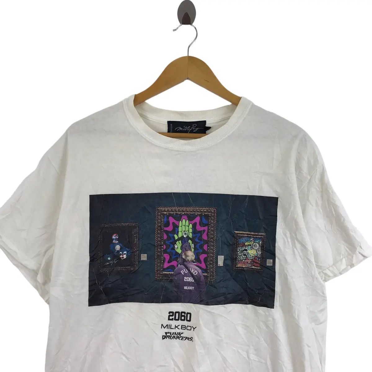 Vintage MILKBOY PUNK DRUNKERS 2060 Art Gallery Tokyo Tee Shirt Size US L / EU 52-54 / 3 - 2 Thumbnail