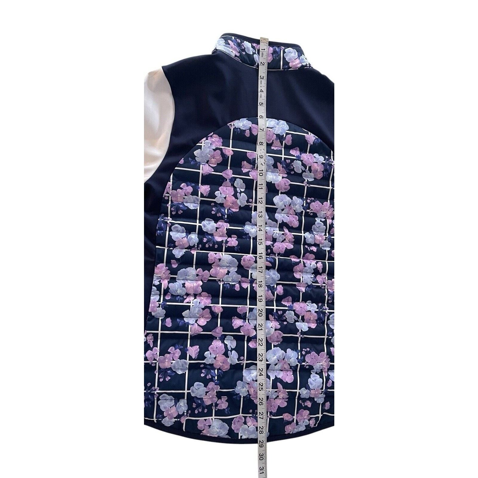 Peter Millar PETER MILLAR Women’s Navy Floral Hybrid Golf Jacket Medium Size M / US 6-8 / IT 42-44 - 6 Thumbnail